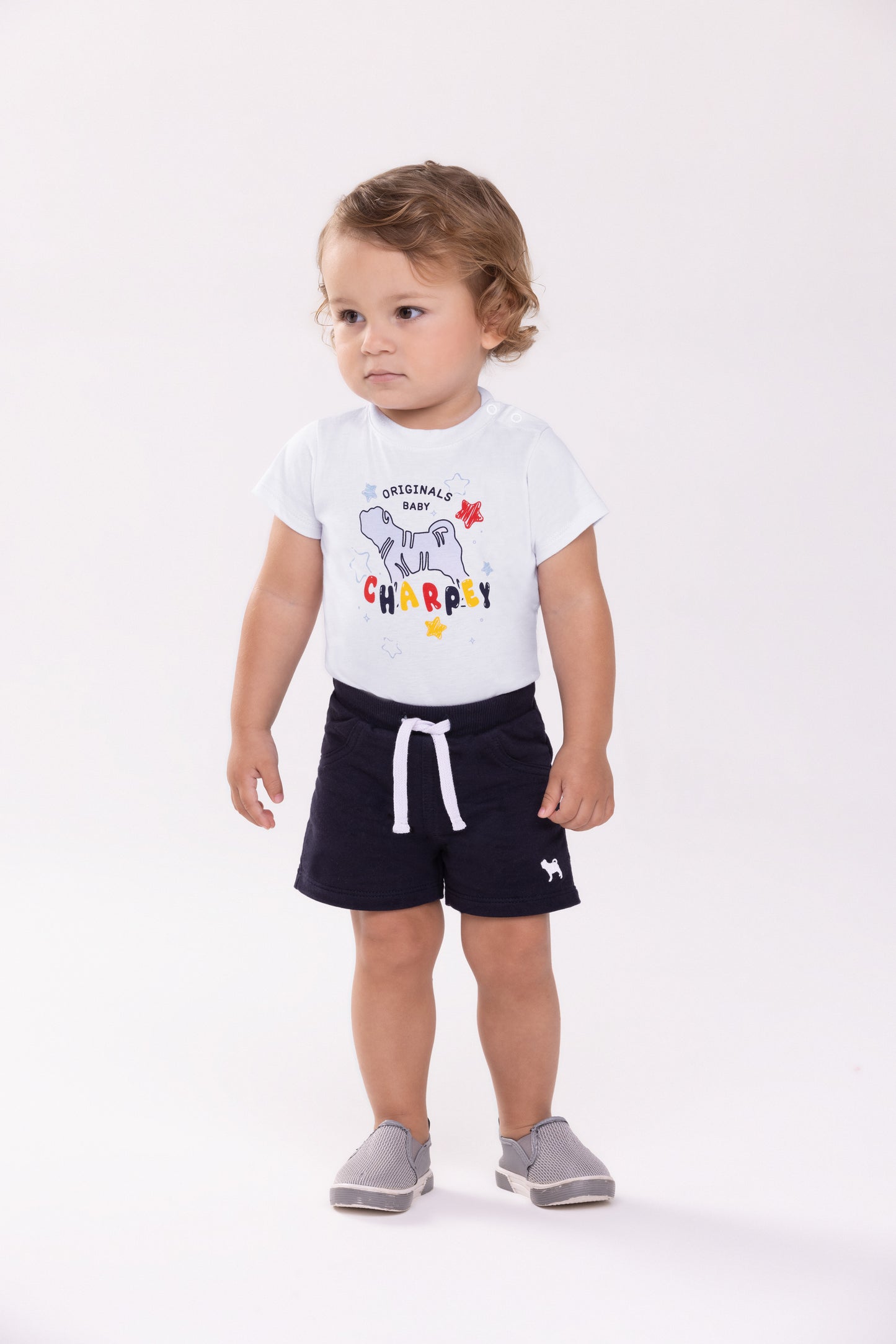 Bermuda Infantil Moletom Marinho - Charpey