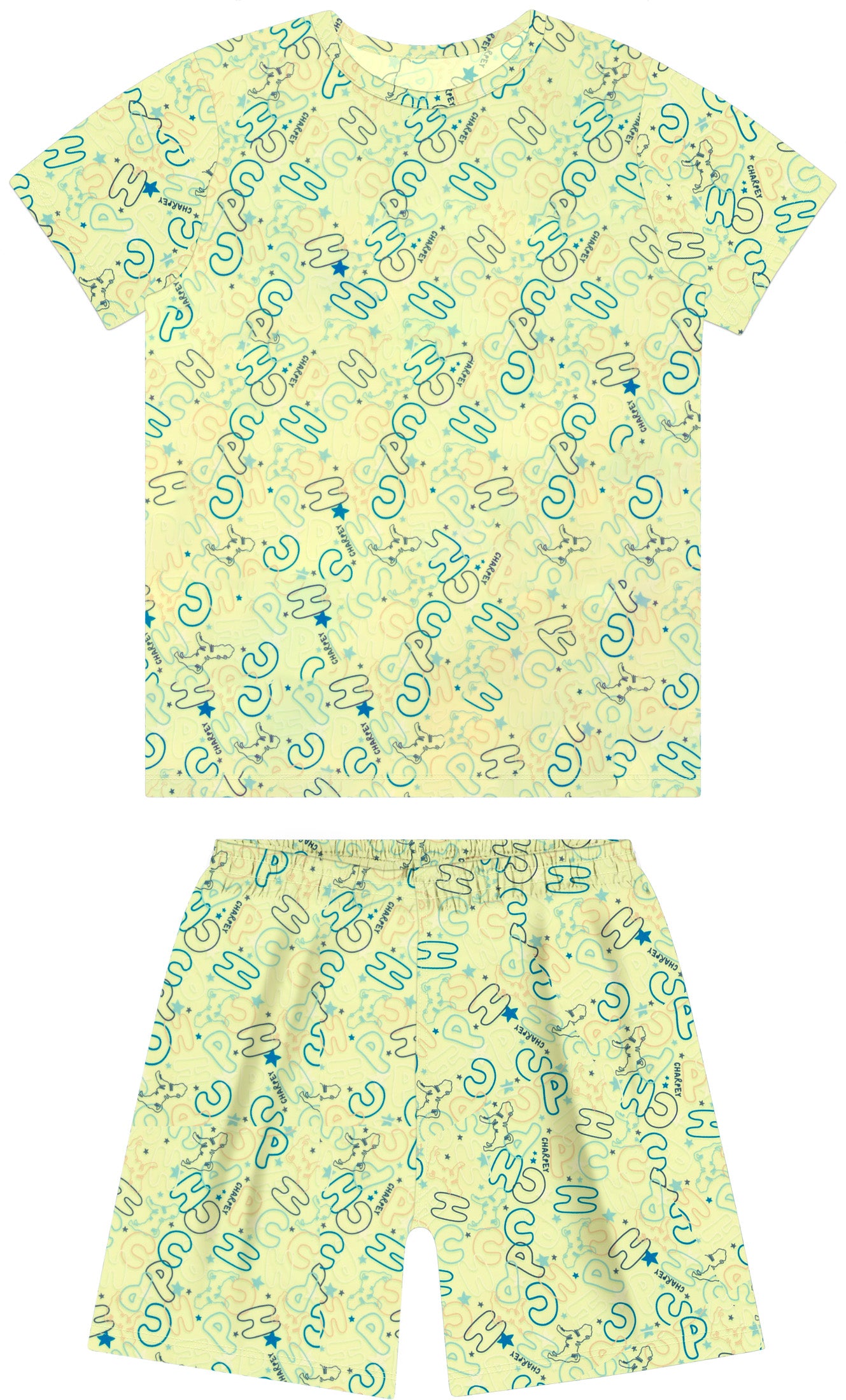 Pijama Infantil Blusa e Shorts Suede Verde - Charpey