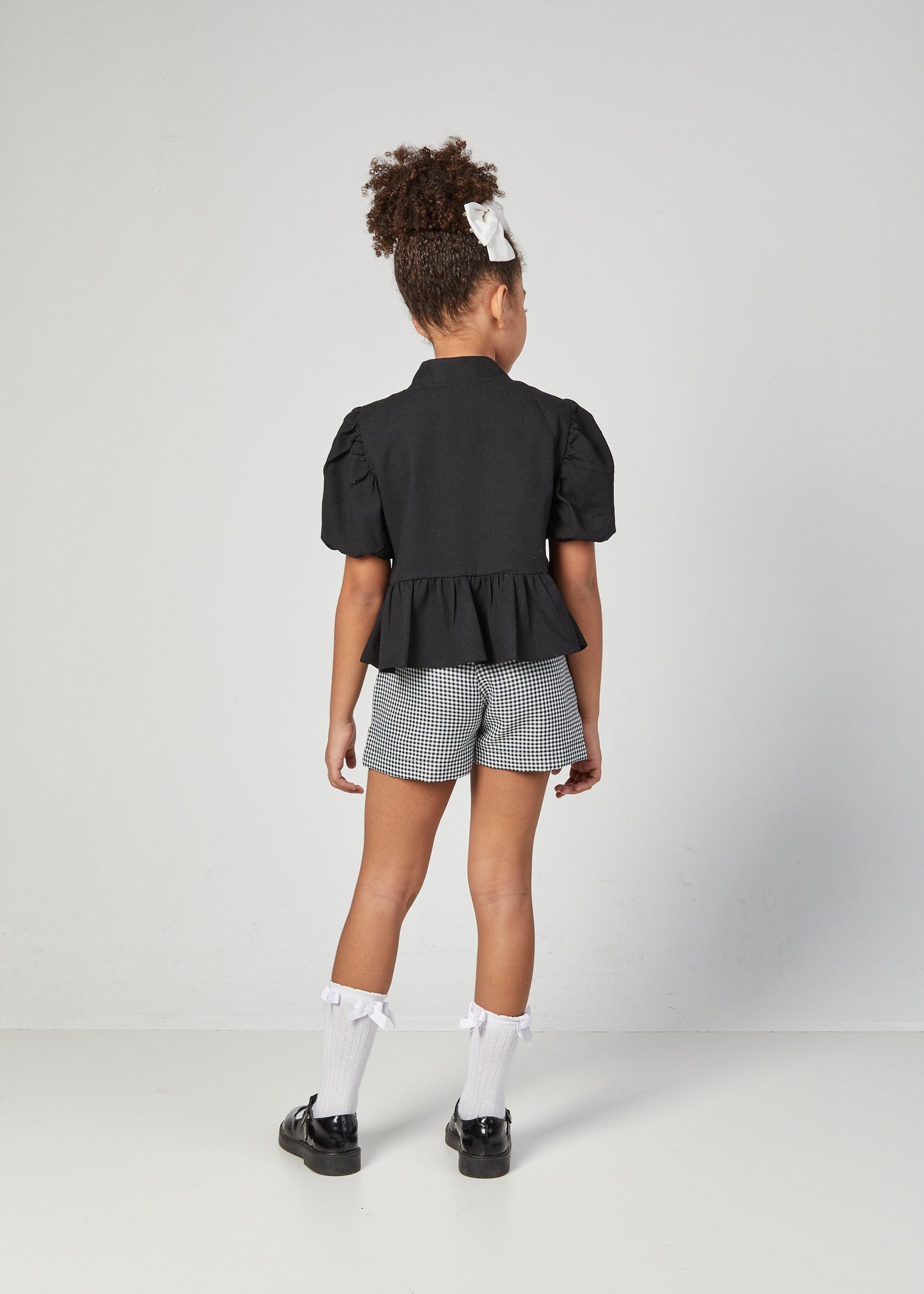 Conjunto Blusa Laços e Shorts Quadriculado - Luluzinha - Gracia