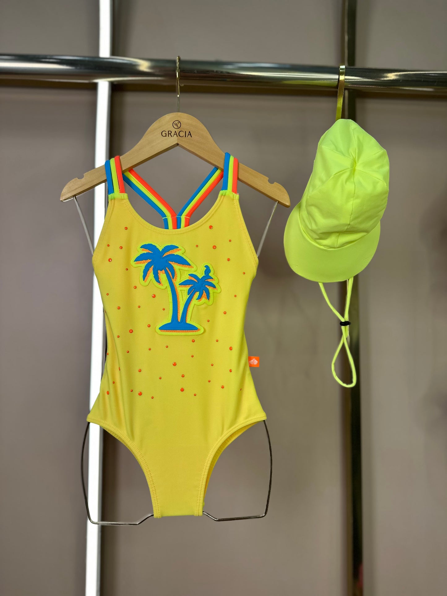 Maiô Infantil Talita Strass Tropical - Siri Kids