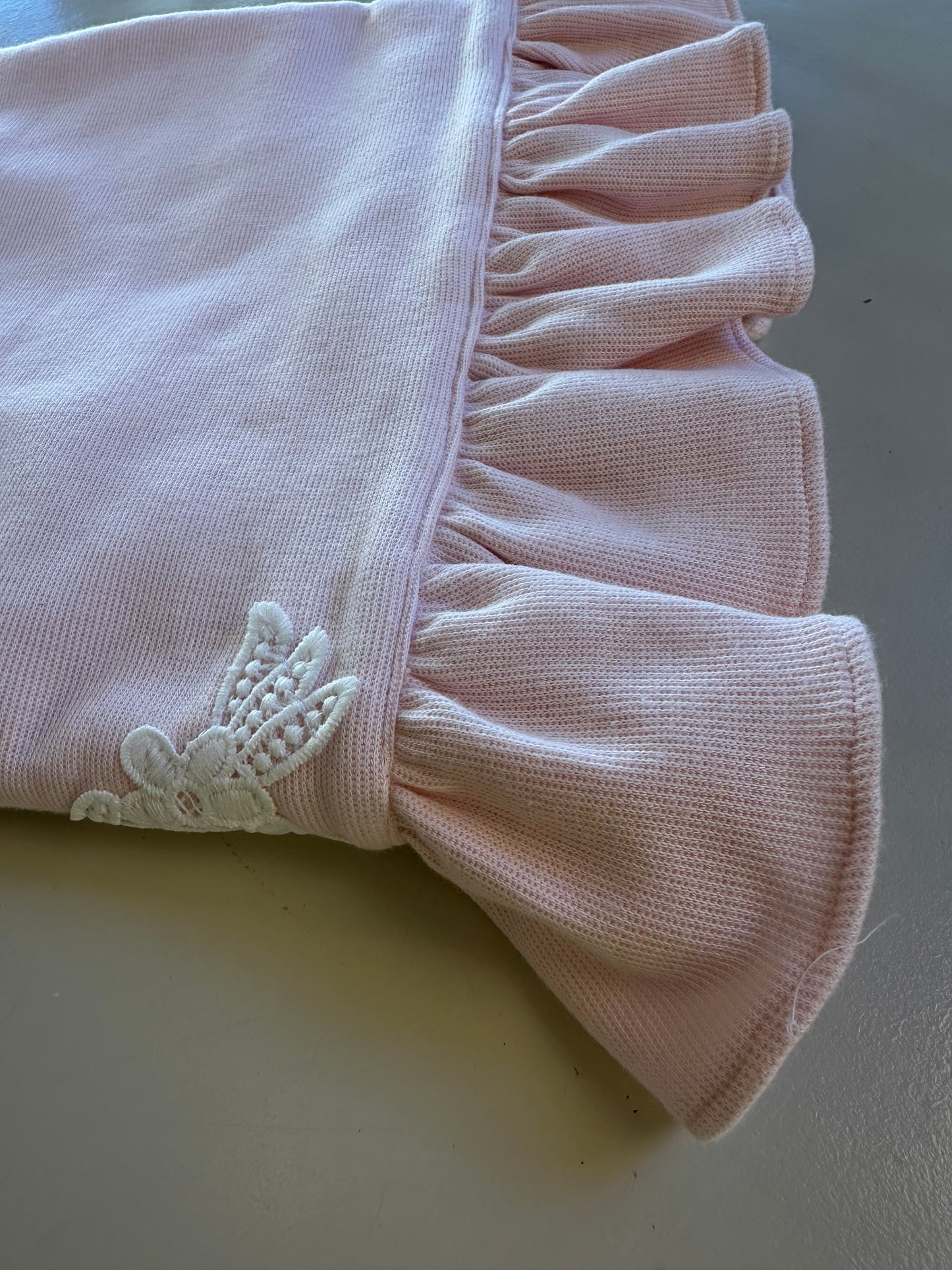 Saída de Maternidade de Algodão Luxo Rosa - Roana
