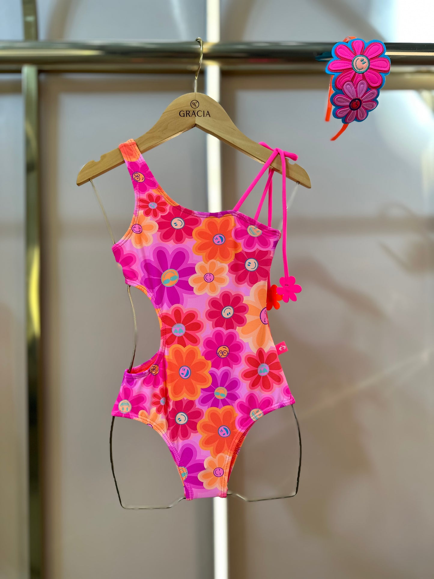 Maiô Infantil Laura Happy Flower - Siri Kids