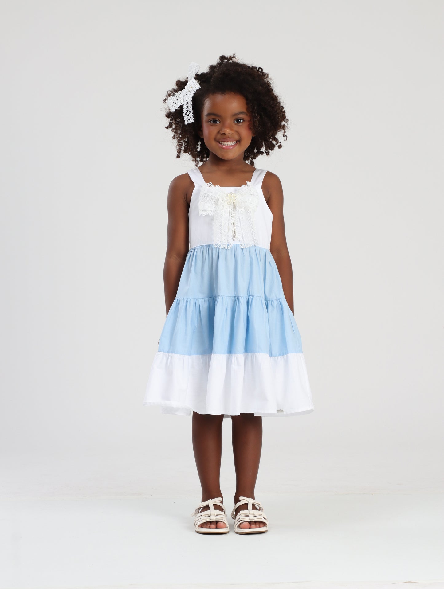 Vestido Infantil Laço de Renda Dois Amores - Luluzinha PRÉ-VENDA