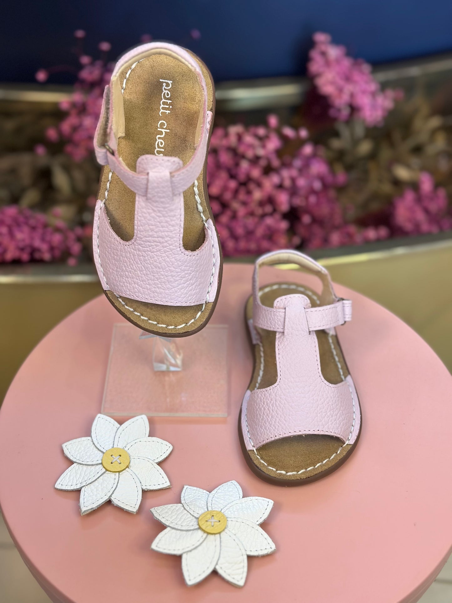Sandália Infantil Carrossel Lilac/Flor Margarida - Petit Cheval