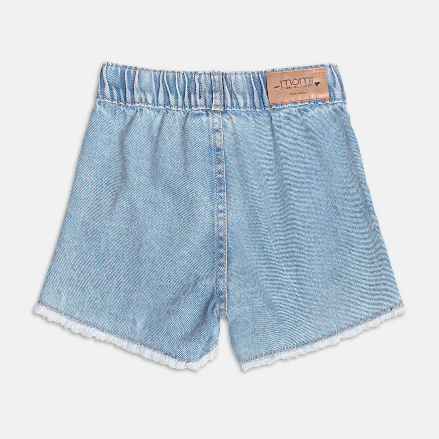 Conjunto Infantil Blusa Daisy Vestido Babadinho e Shorts Jeans Apliques Florzinhas - Momi PRÉ-VENDA