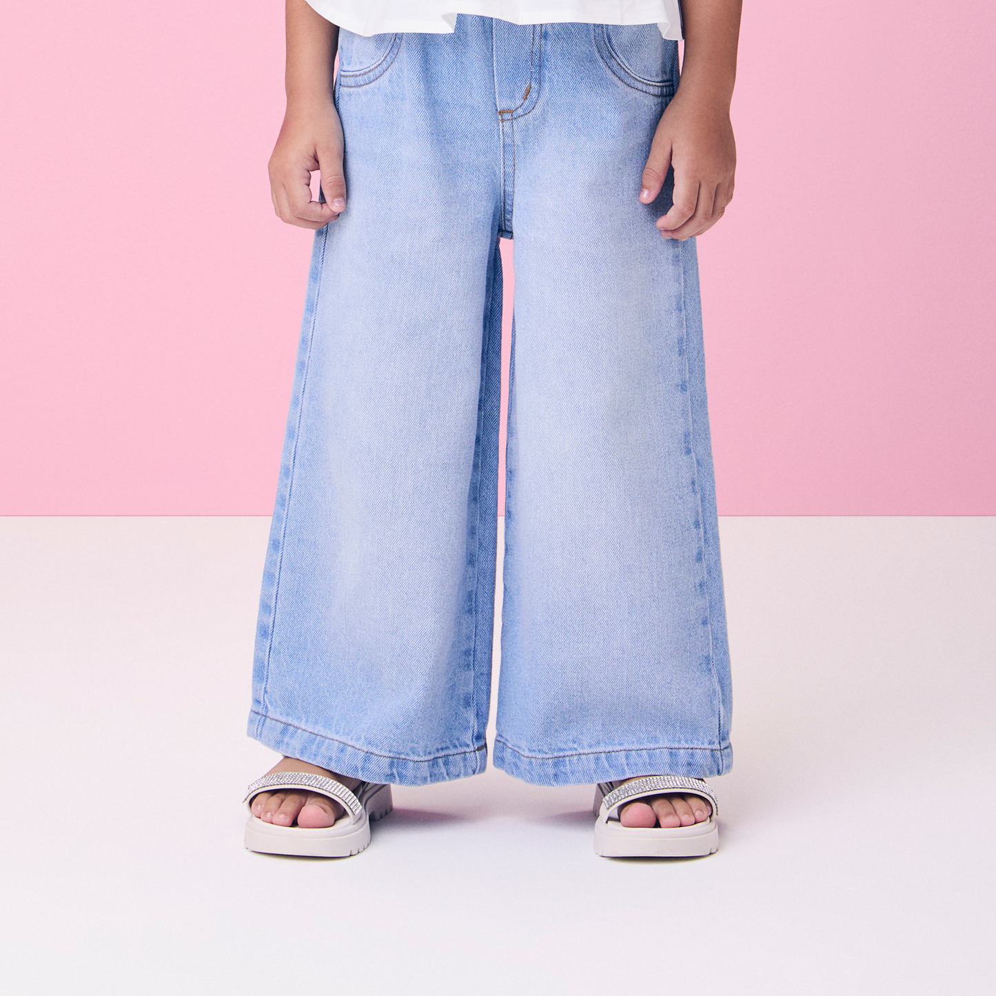 Calça Jeans Infantil Cós Clochard - Momi