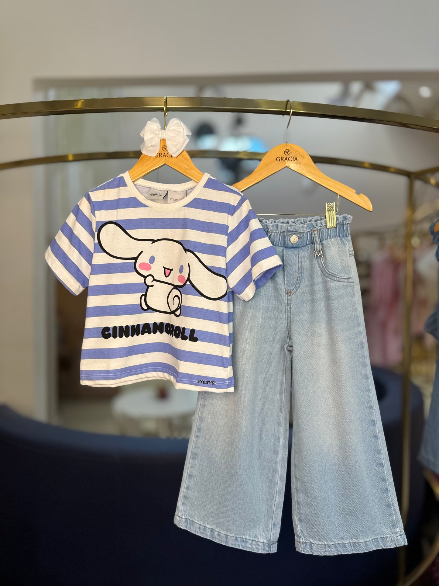 Calça Jeans Infantil Cós Clochard - Momi