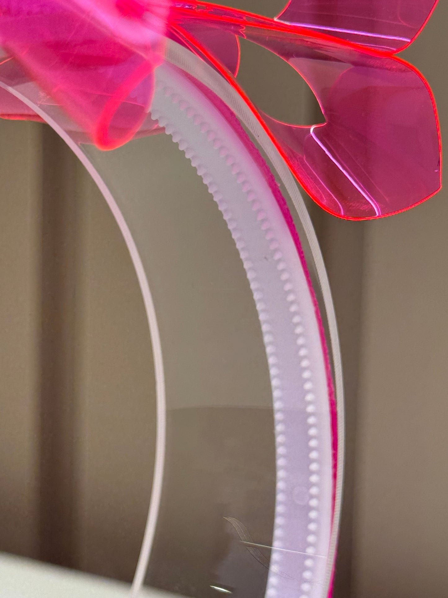 Arquinho Infantil Borboleta Rosa Neon - Siri Kids