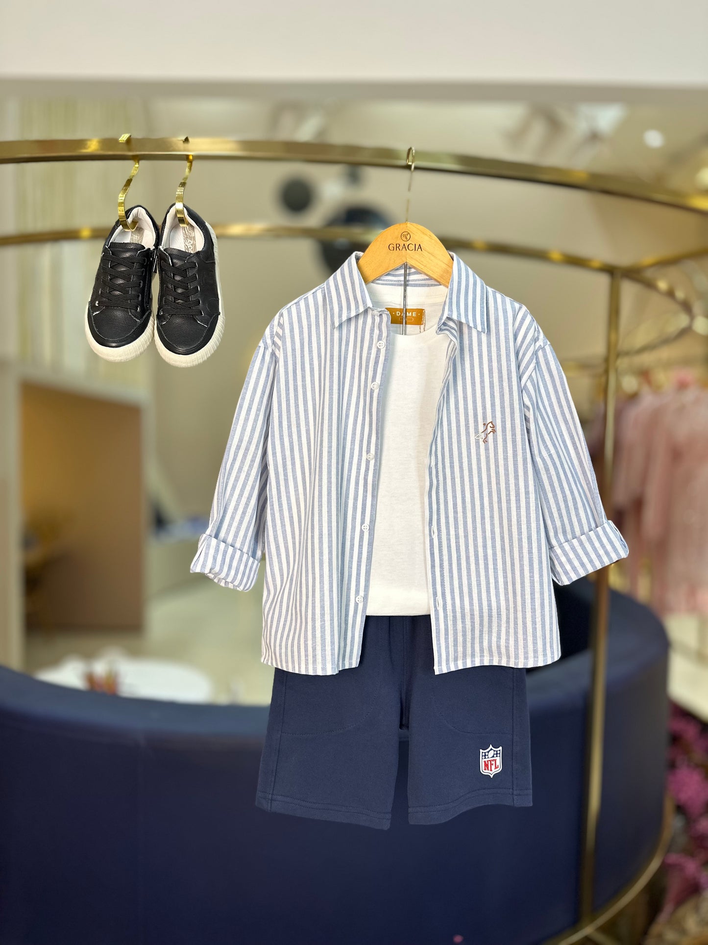 Camisa Infantil Luhi Delavê - Dame