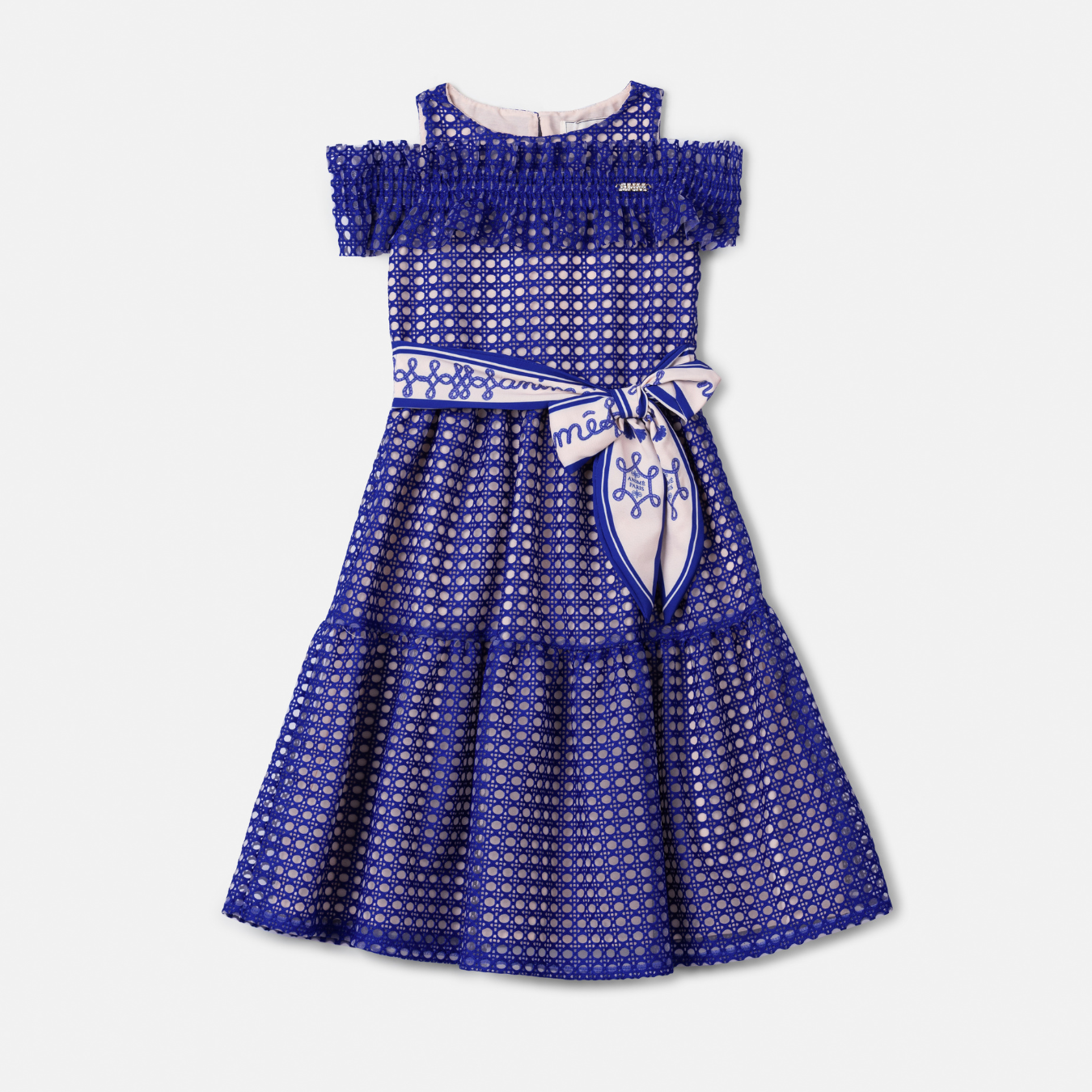 Vestido Infantil Tule Bordado Midnight - Animê