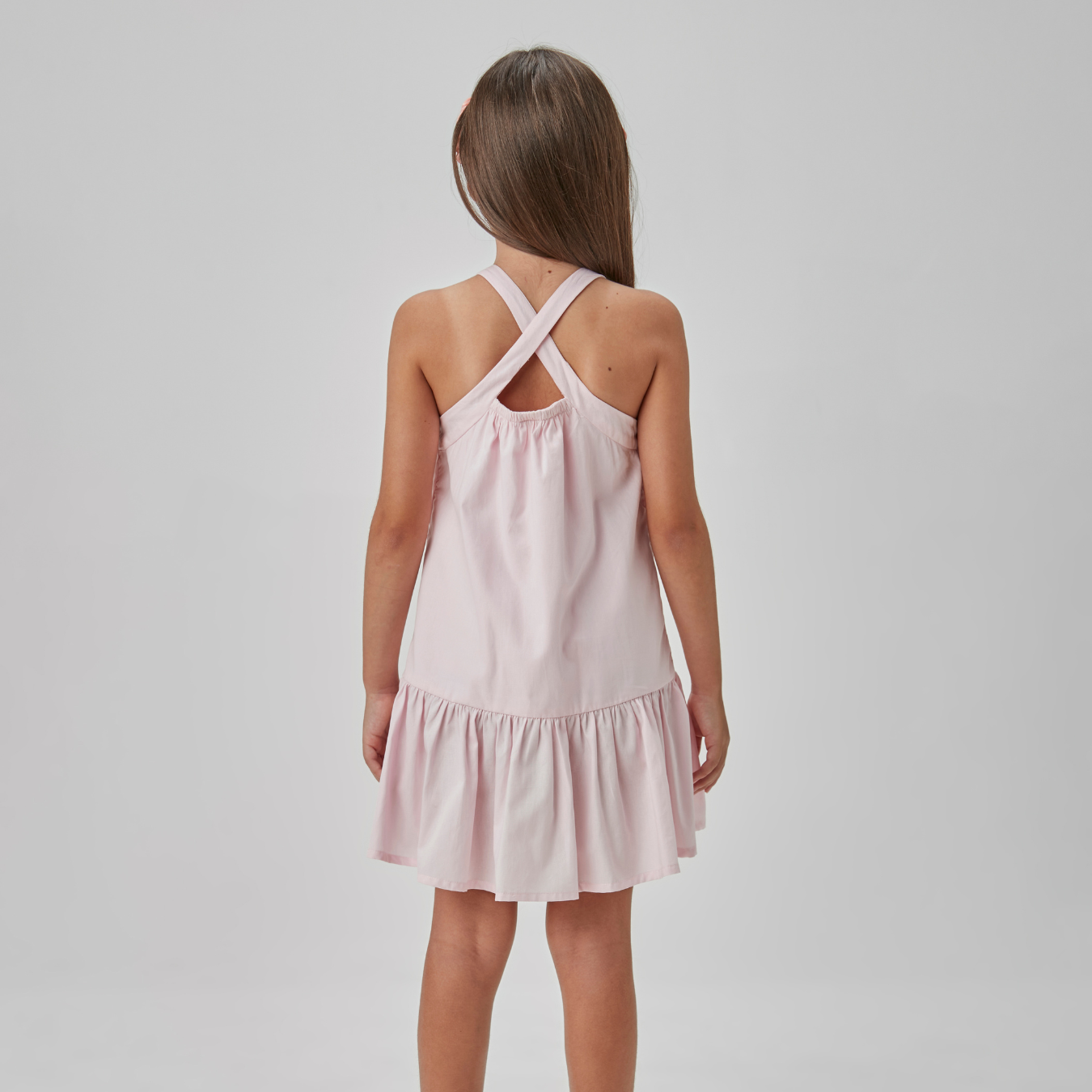 Vestido Infantil Algodão Jumper Rosa Claro - Beabá PRÉ-VENDA