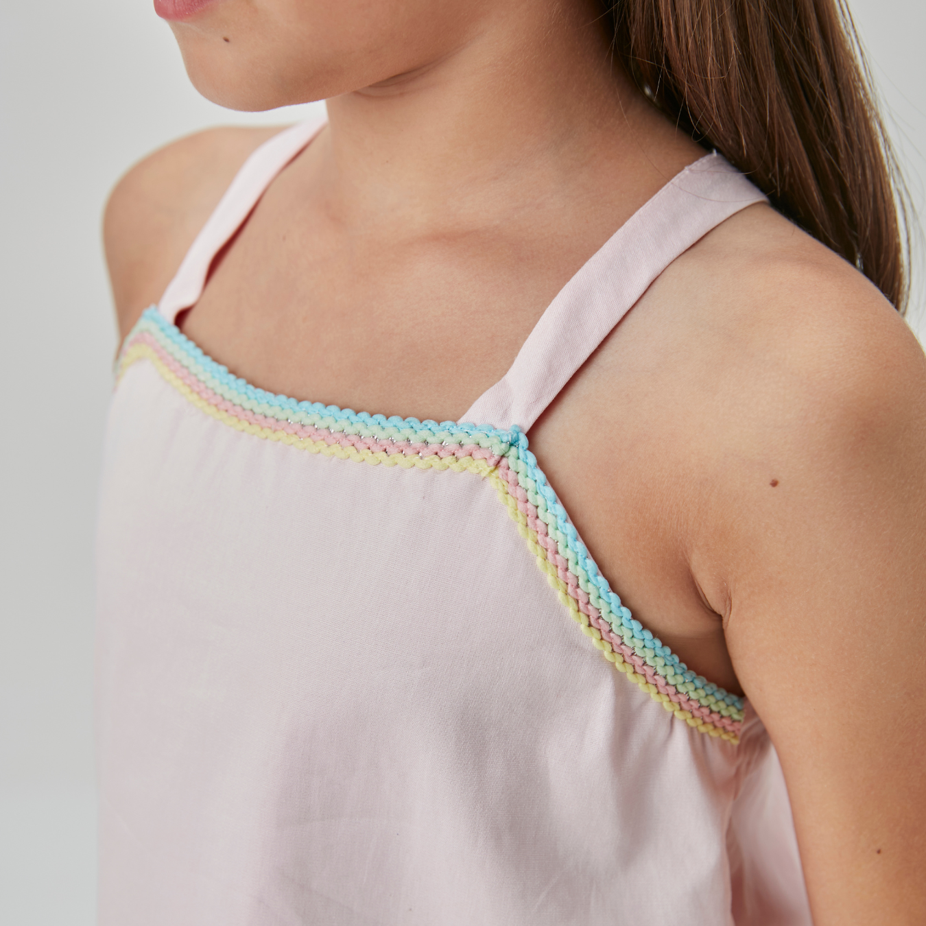 Vestido Infantil Algodão Jumper Rosa Claro - Beabá PRÉ-VENDA
