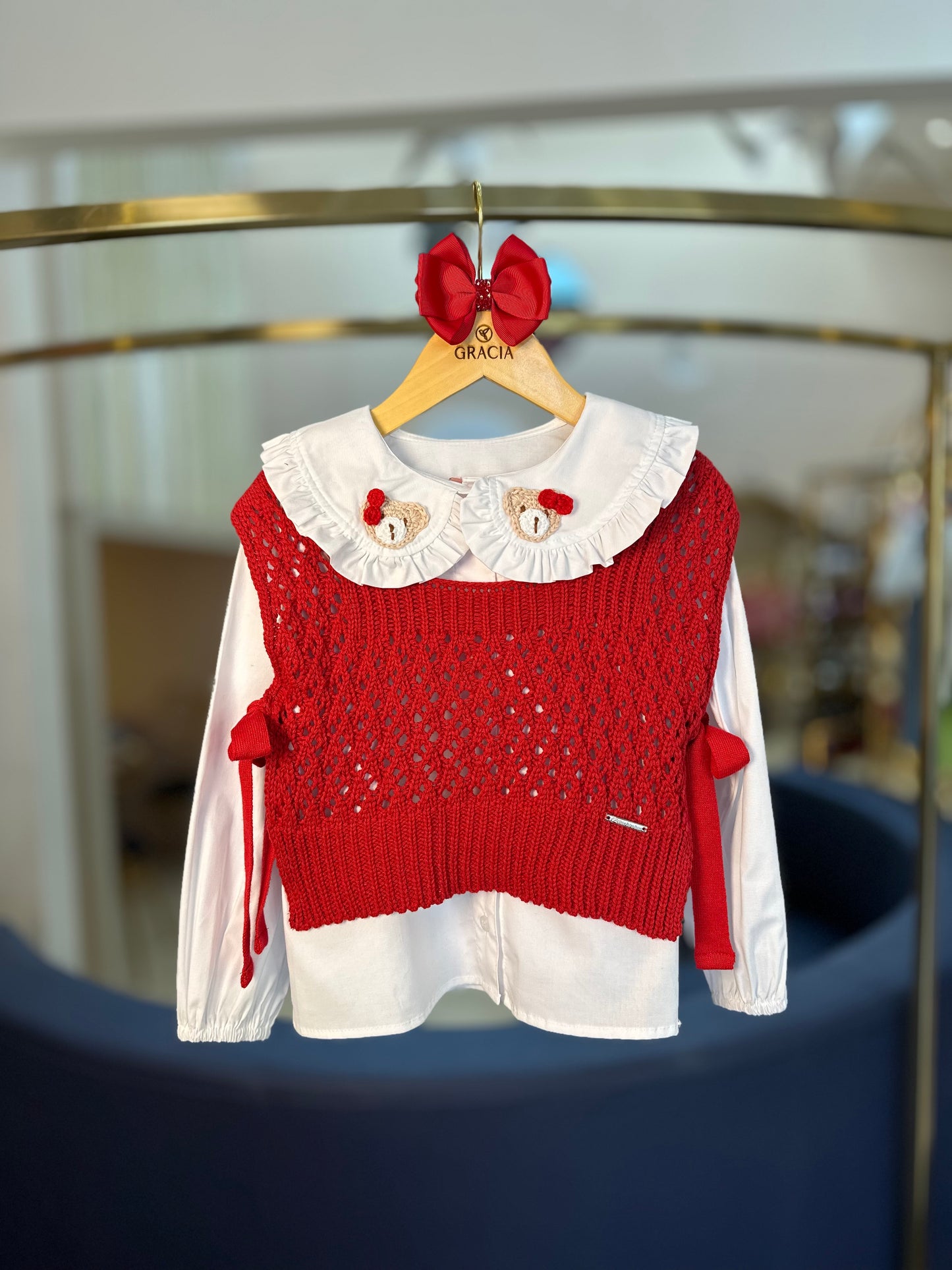 Camisa Infantil Babadinhos Ursas Crochê - Pituchinhus