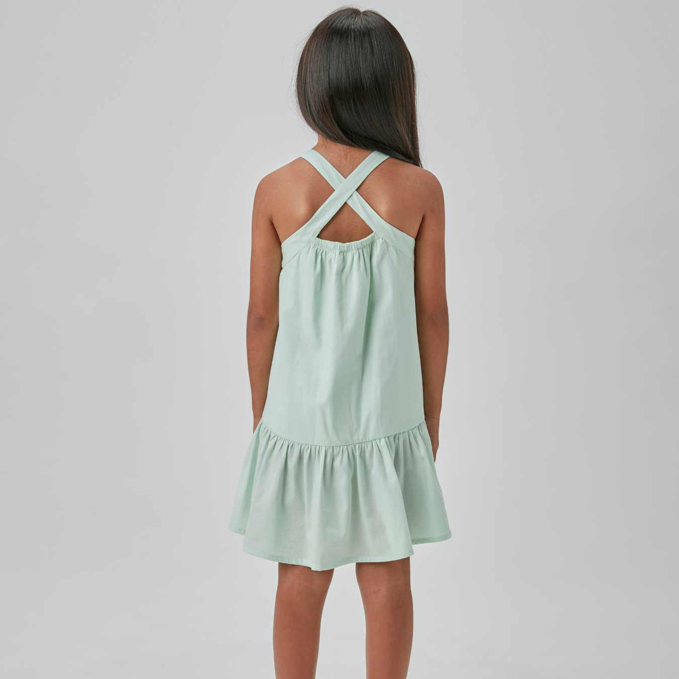 Vestido Infantil Algodão Jumper Verde Claro - Beabá PRÉ-VENDA