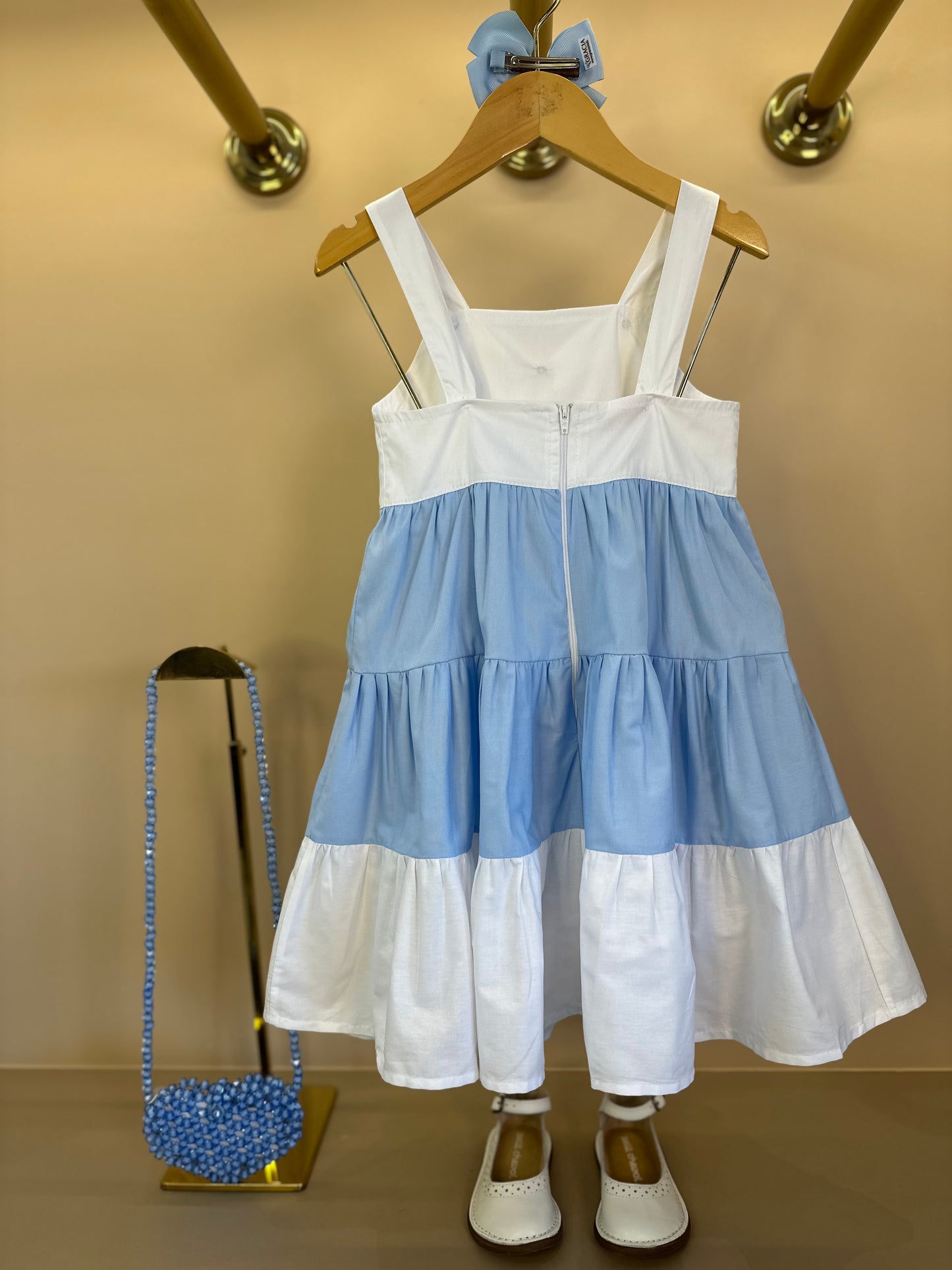 Vestido Infantil Laço de Renda Dois Amores - Luluzinha