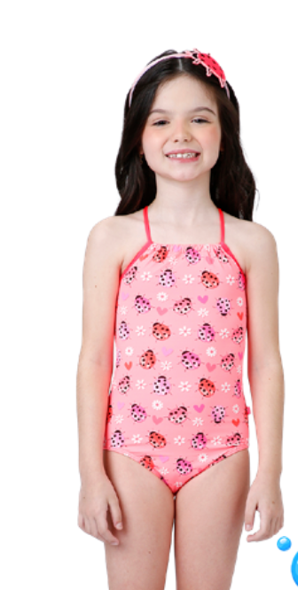 Maiô Infantil Lara Est Joaninha - Siri Kids