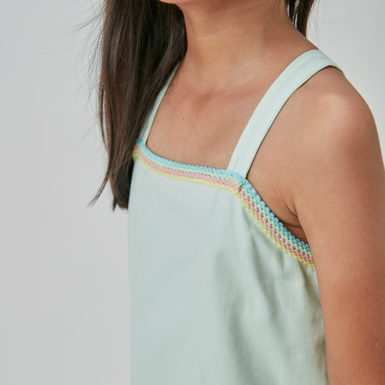 Vestido Infantil Algodão Jumper Verde Claro - Beabá PRÉ-VENDA