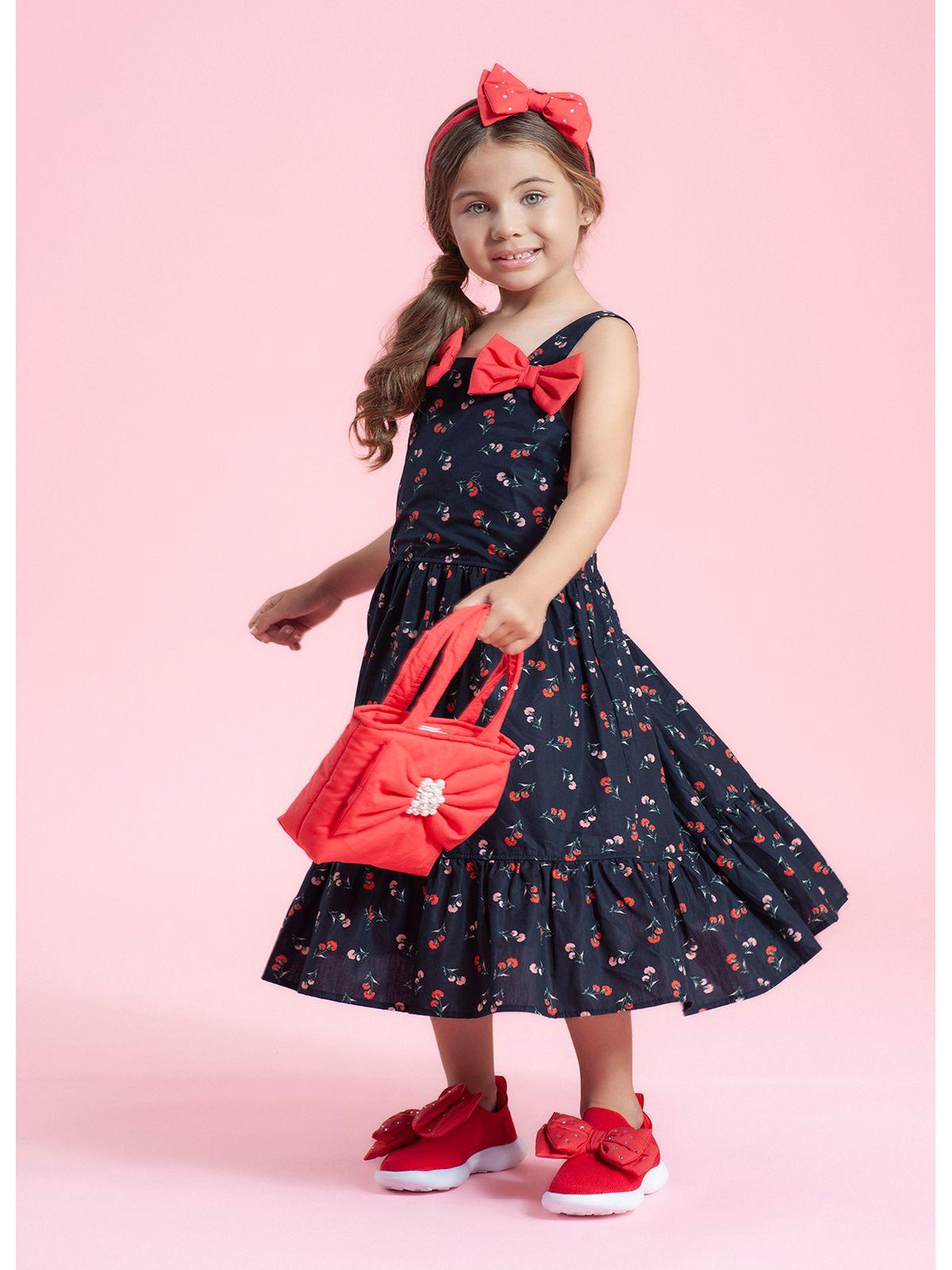 Vestido Maxi Laços est Cravos Pituchinhus - Gracia