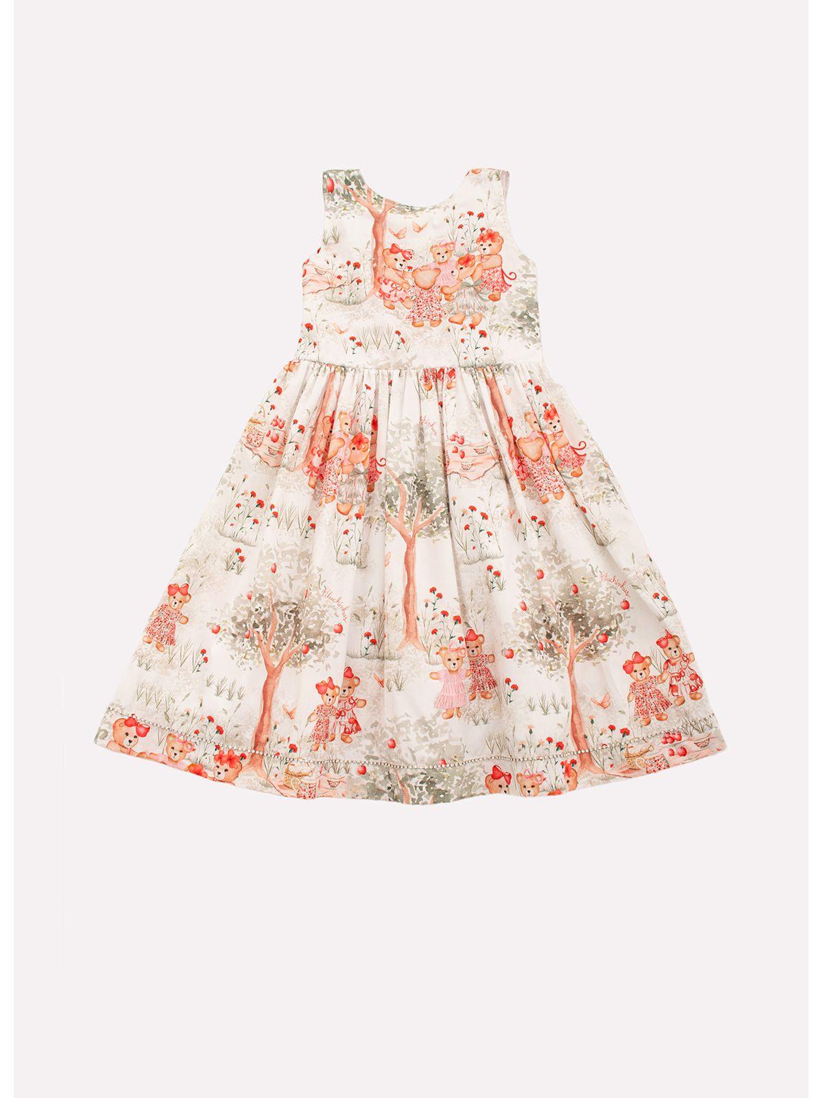 Vestido Estampado Árvore Laço Pituchinhus - Gracia