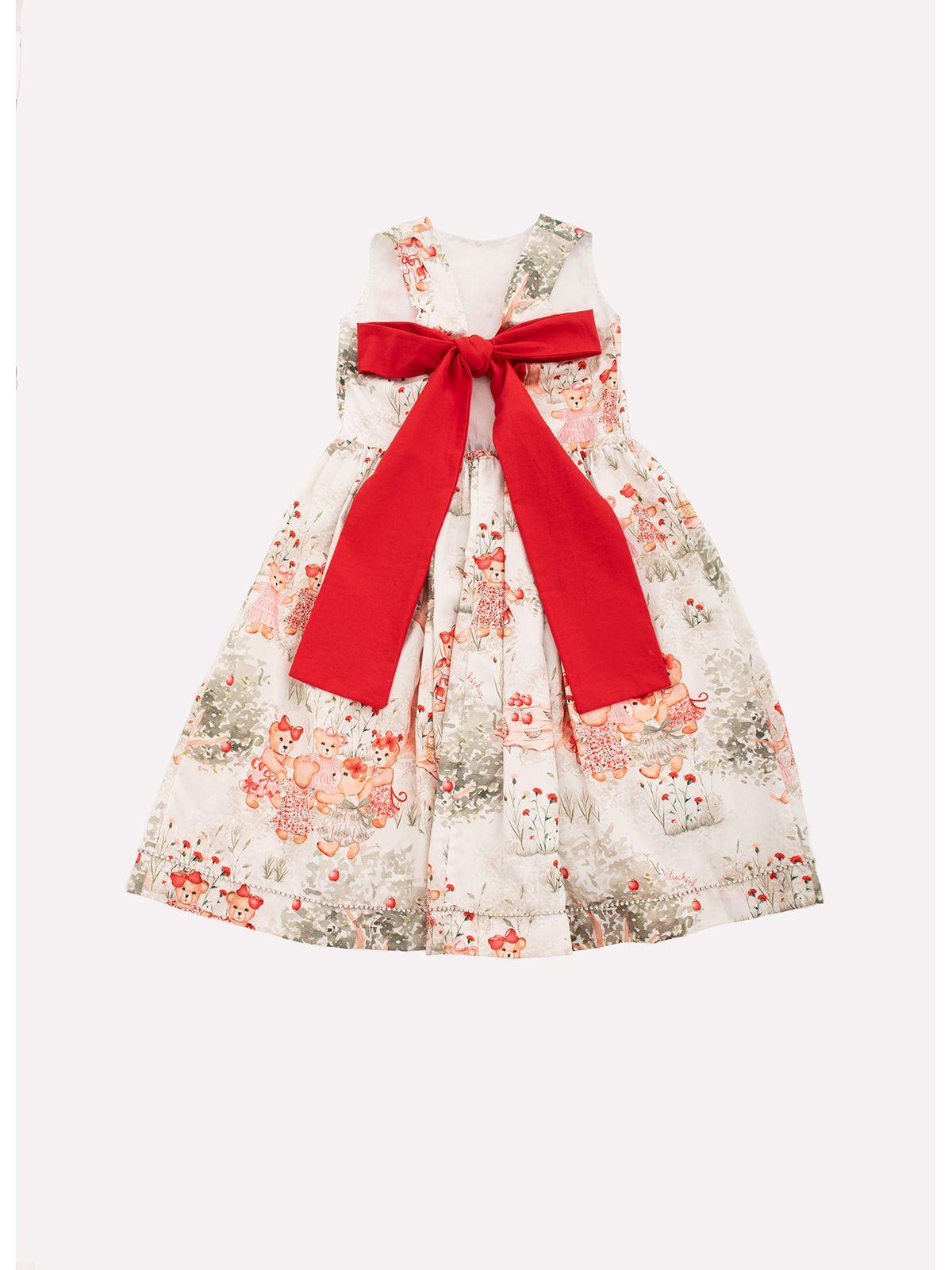 Vestido Estampado Árvore Laço Pituchinhus - Gracia