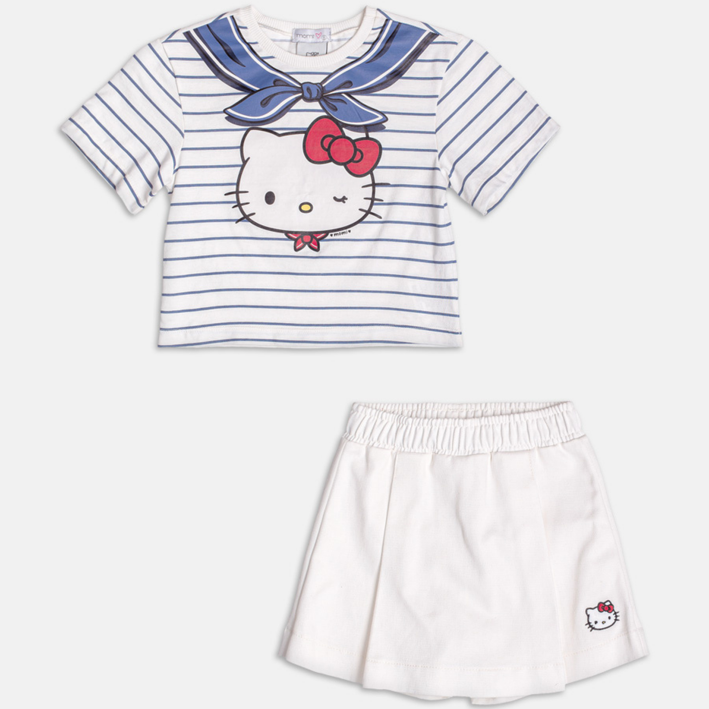 Conjunto Infantil Blusa e Shorts Hello Kitty Navy - Momi PRÉ-VENDA