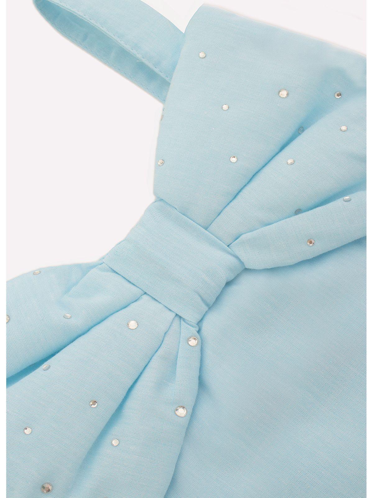 Blusa Cropped Maxi Laço Azul - Pituchinhus - Gracia