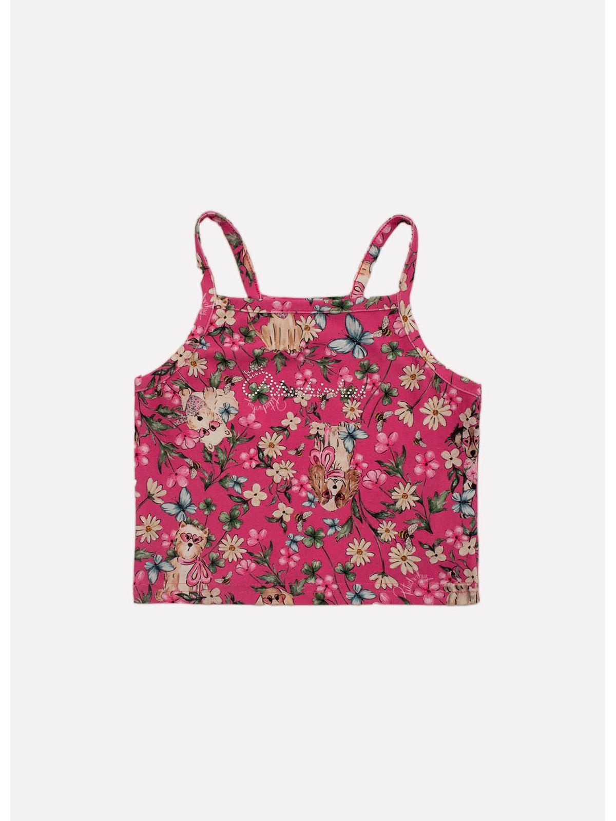 Blusa Cropped Light Multiflores - Pituchinhus - Gracia