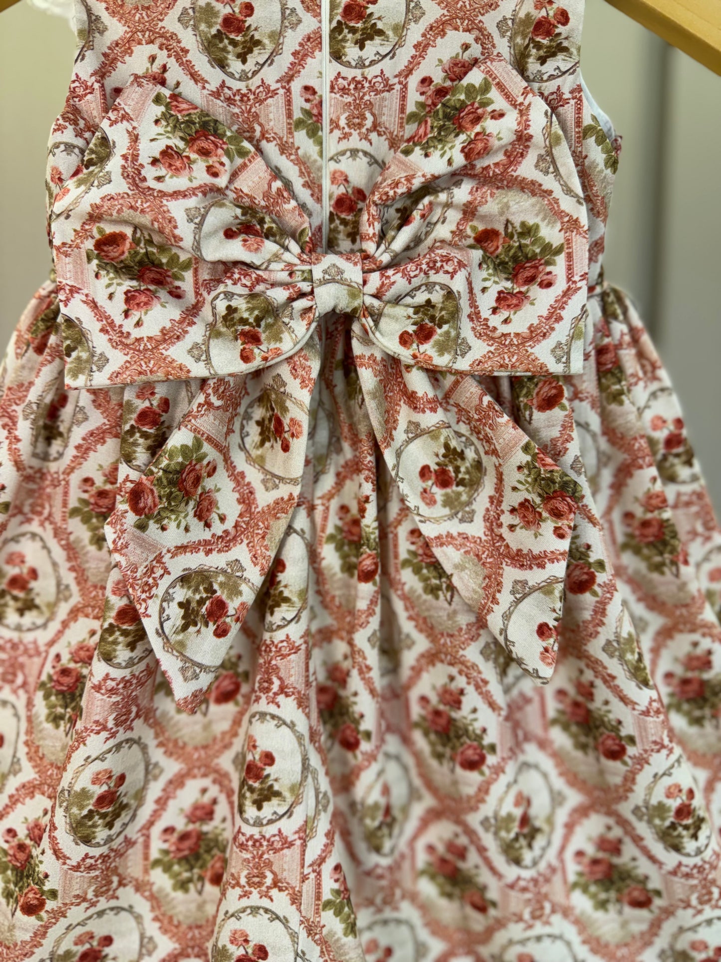 Vestido Bebê Floral Provençal com Faixa - Roana