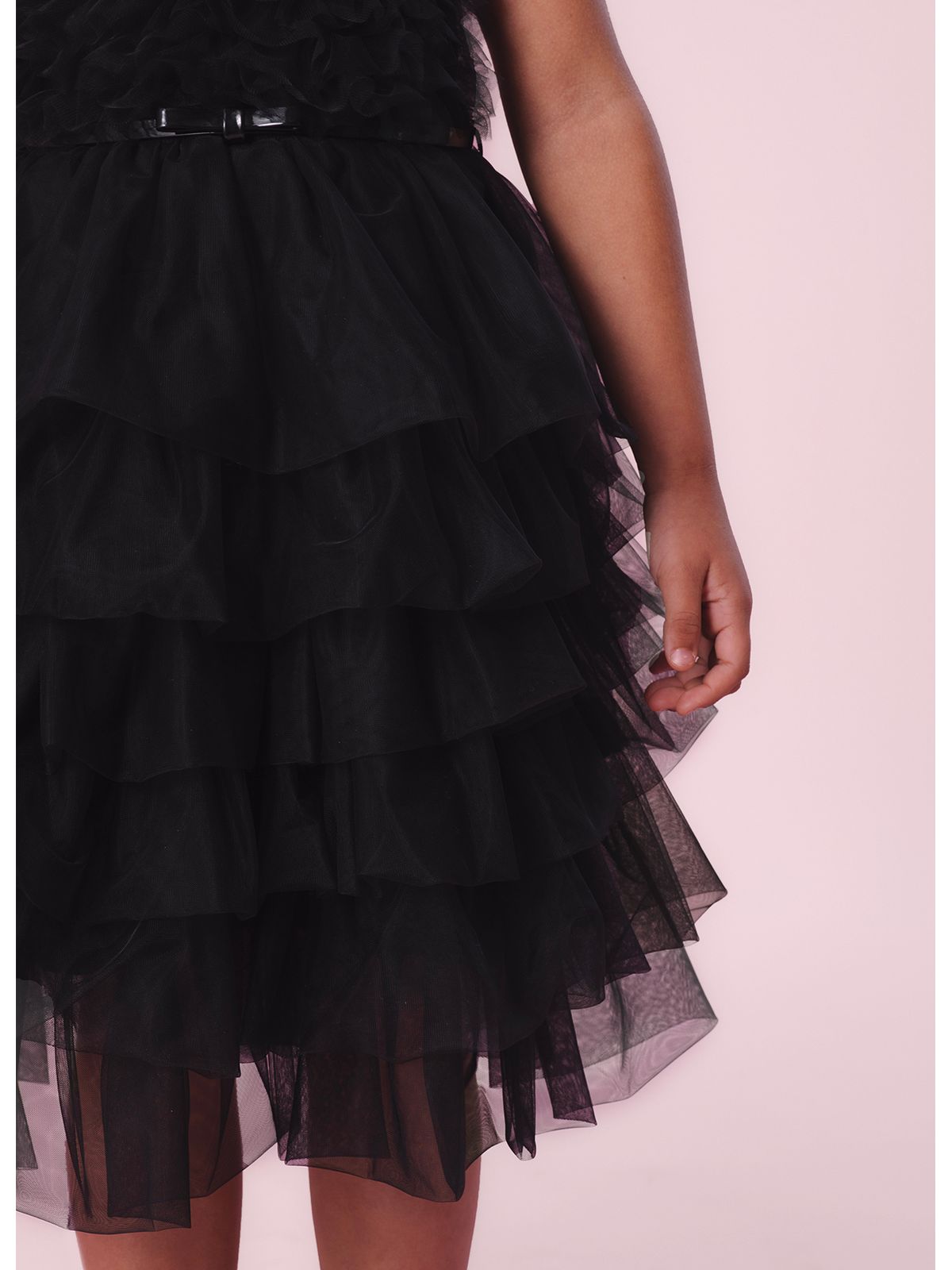 Vestido Infantil Festa Frufru Babados com Cinto - Pituchinhus PRÉ-VENDA