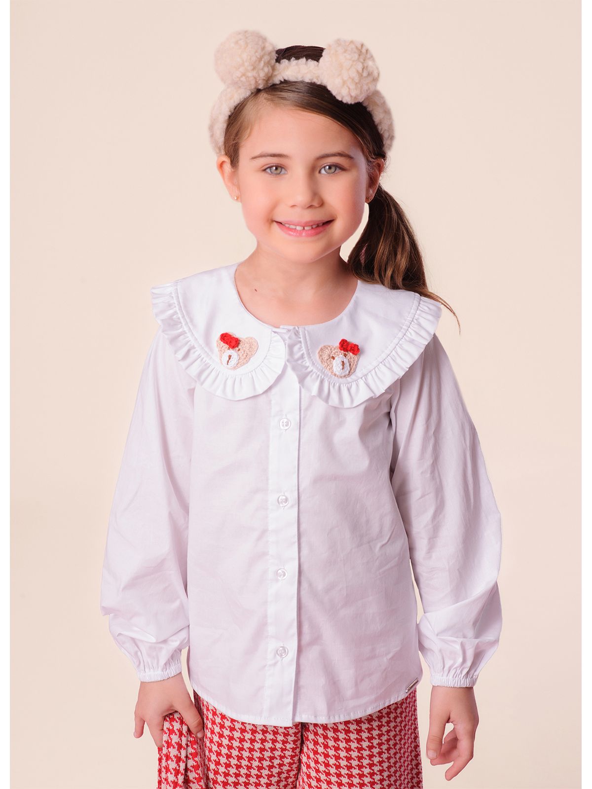 Camisa Infantil Babadinhos Ursas Crochê - Pituchinhus