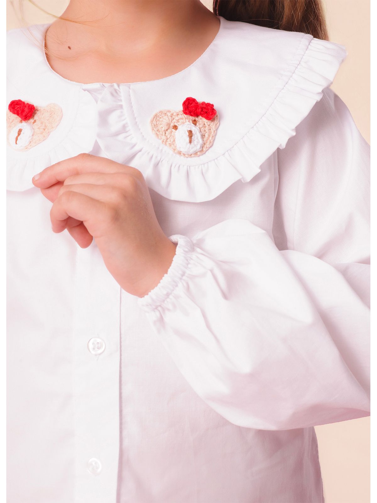 Camisa Infantil Babadinhos Ursas Crochê - Pituchinhus