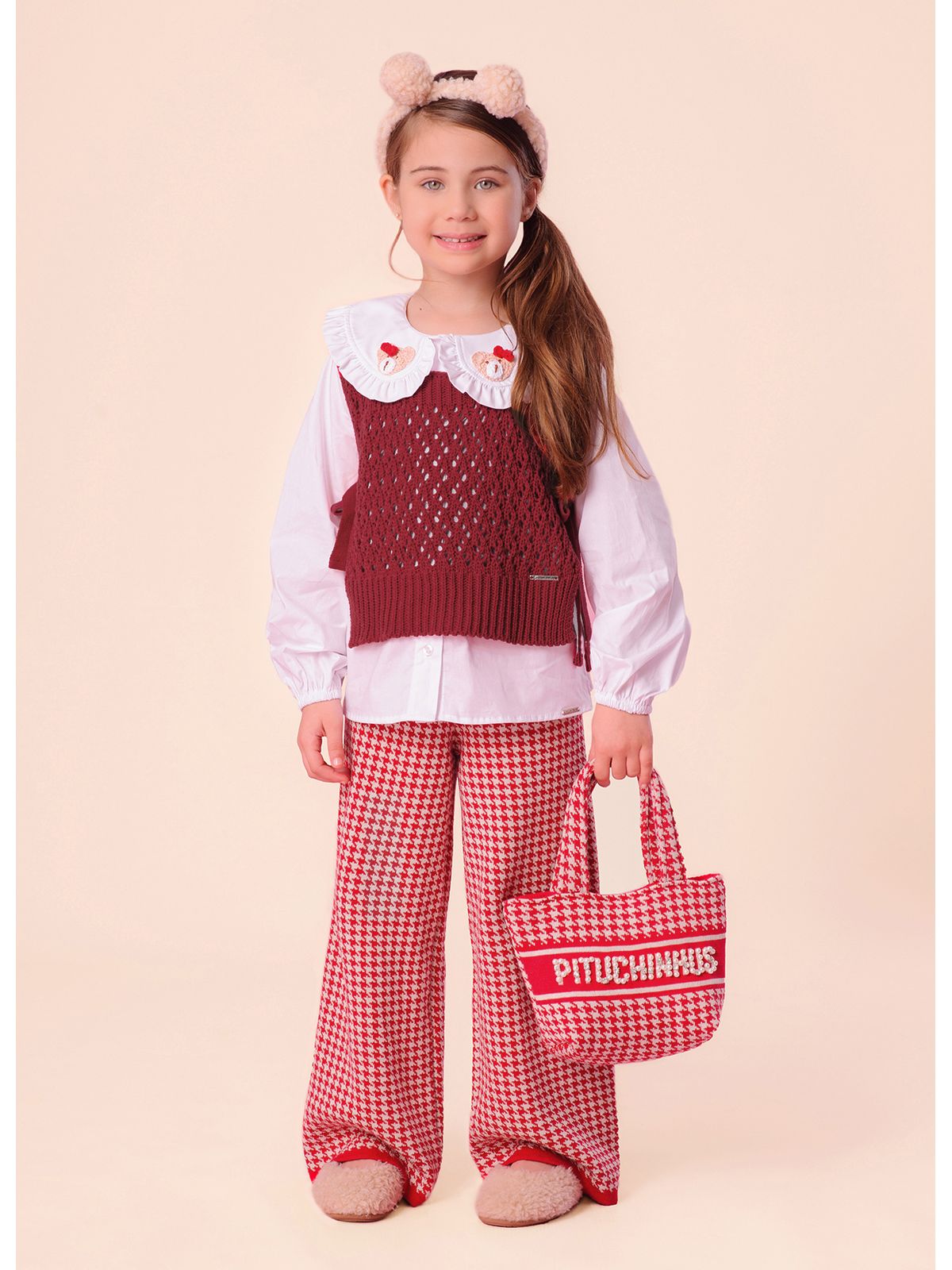 Camisa Infantil Babadinhos Ursas Crochê - Pituchinhus