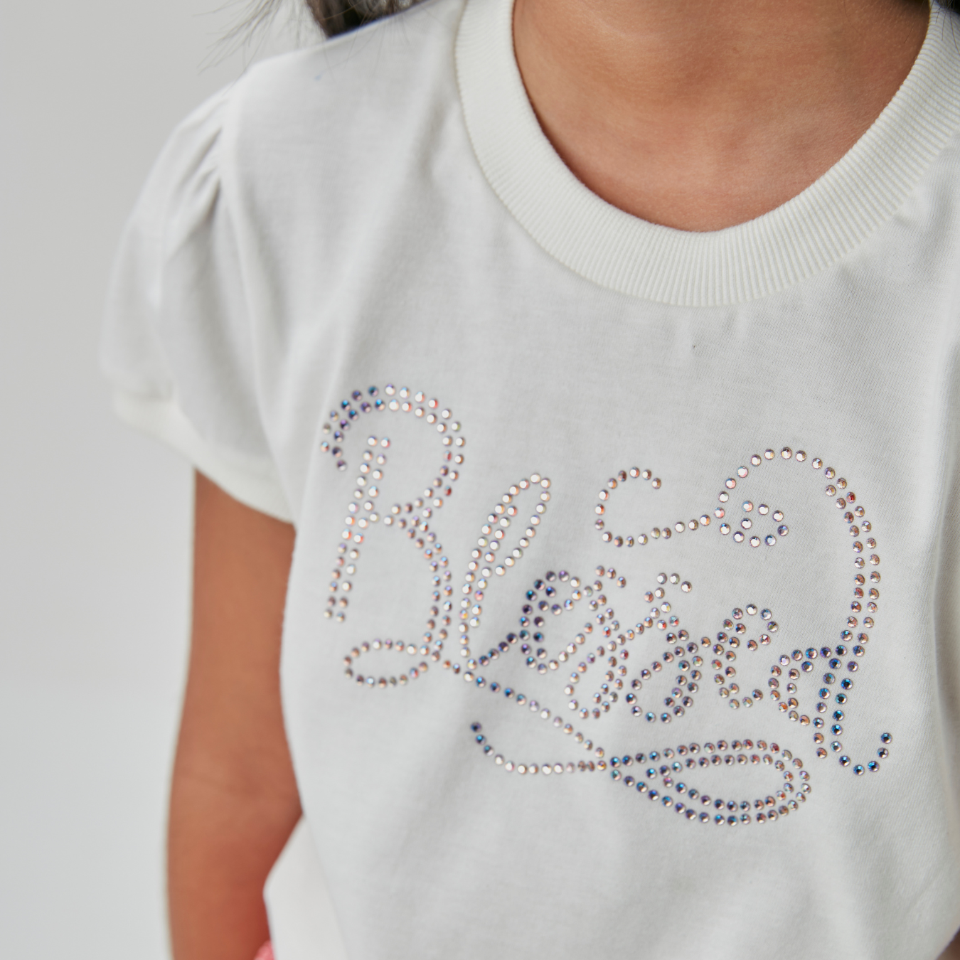 Conjunto Infantil Blusa Algodão e Saia Tule Coral - Beabá PRÉ-VENDA