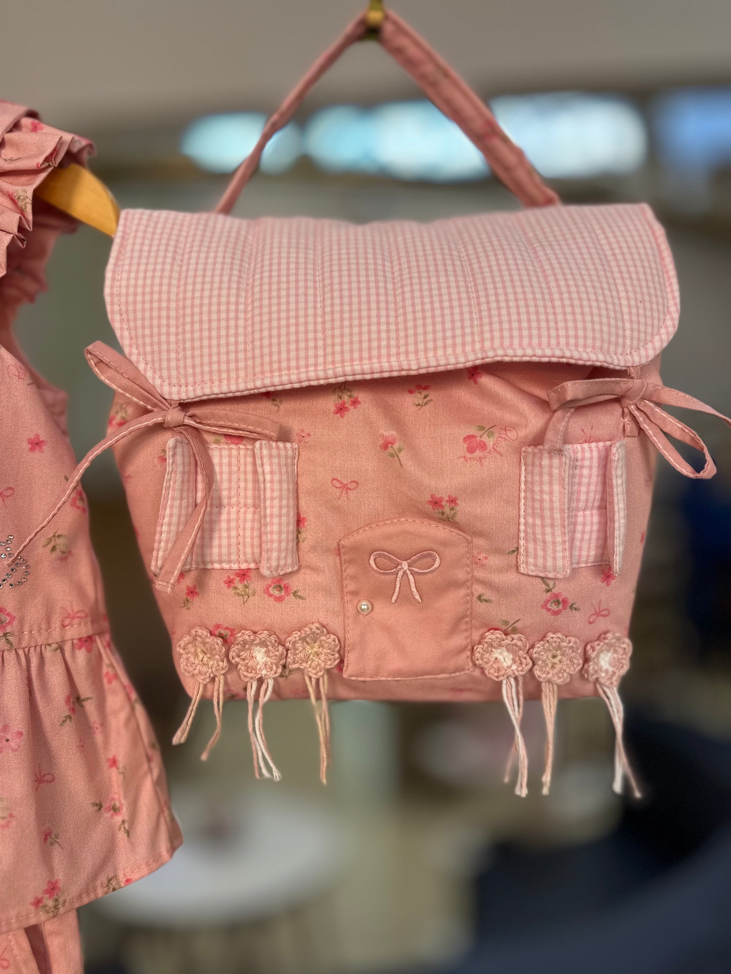 Conjunto Infantil Blusa Peplum e Calça Pantacourt Mini Flores - Pituchinhus