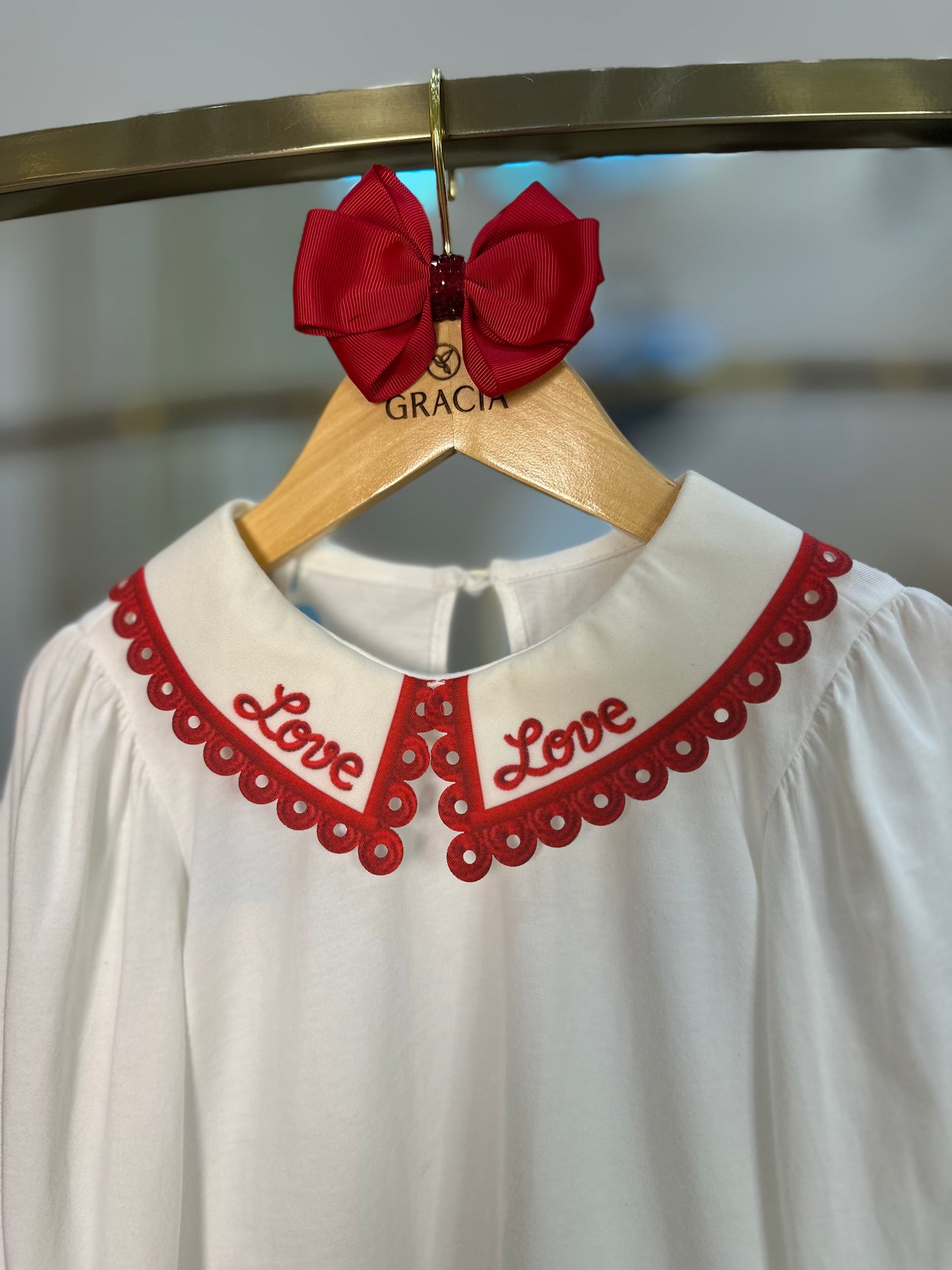 Camisa Infantil de Algodão com Gola LOVE - Beabá