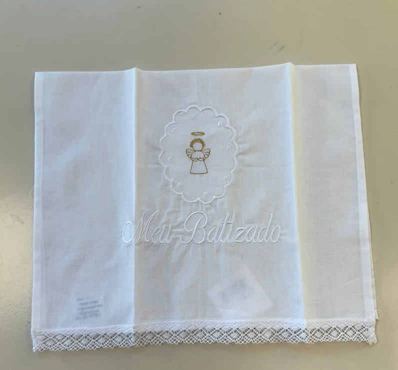 Toalha Infantil Batizado Anjo - Roana