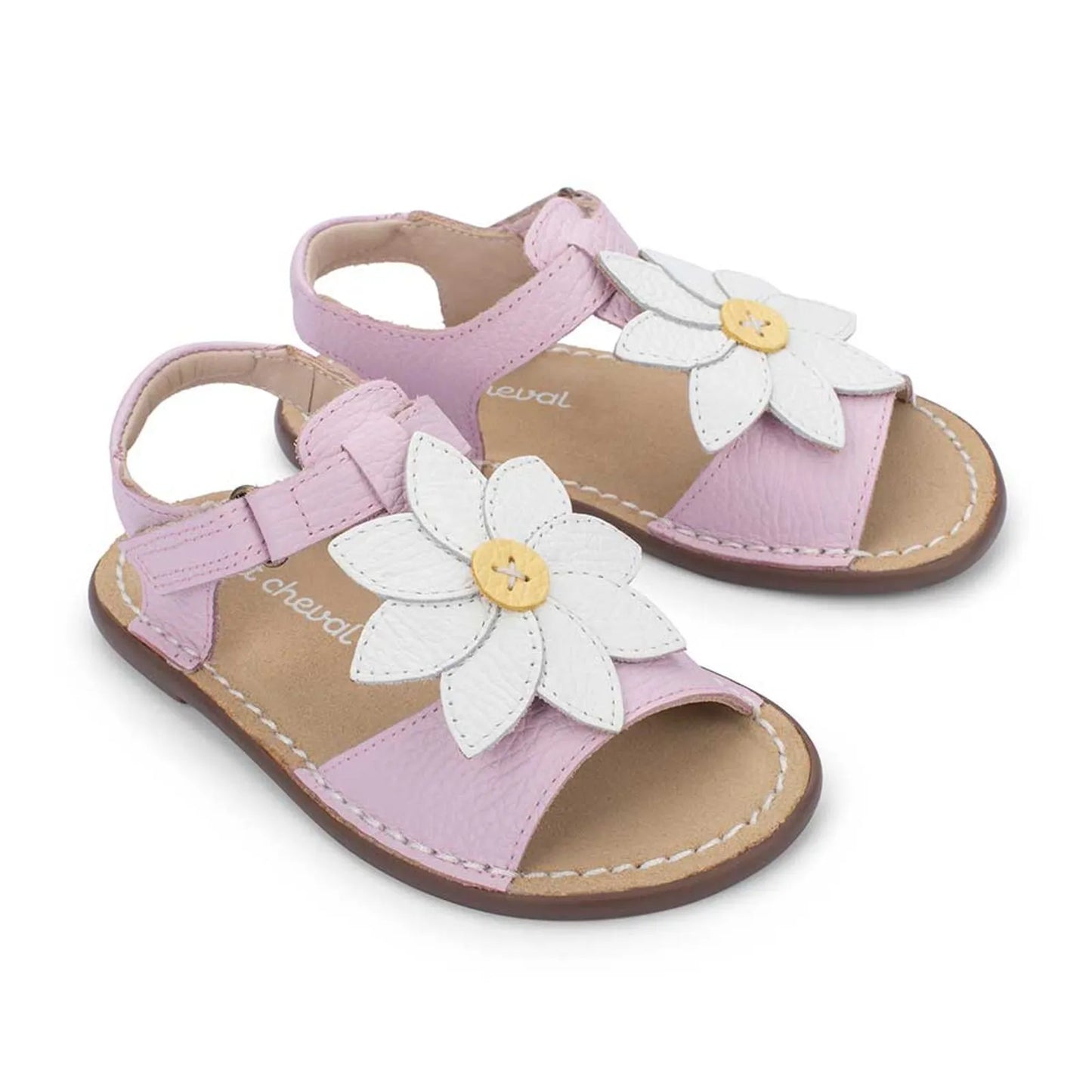 Sandália Infantil Carrossel Lilac/Flor Margarida - Petit Cheval