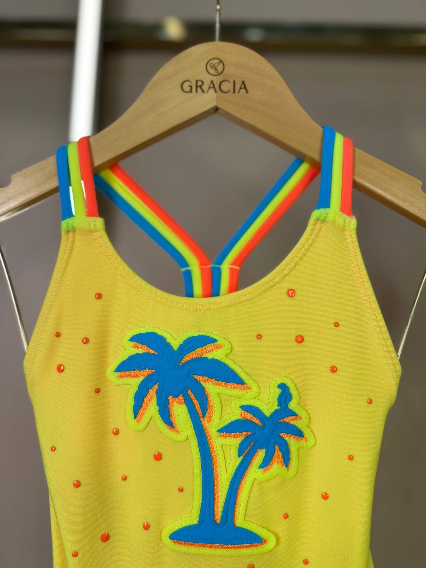Maiô Infantil Talita Strass Tropical - Siri Kids