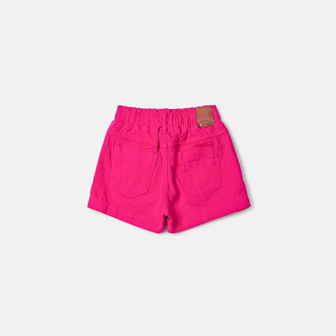 Conjunto Infantil Blusa Mickey e Minnie e Shorts Pink Neon - Animê