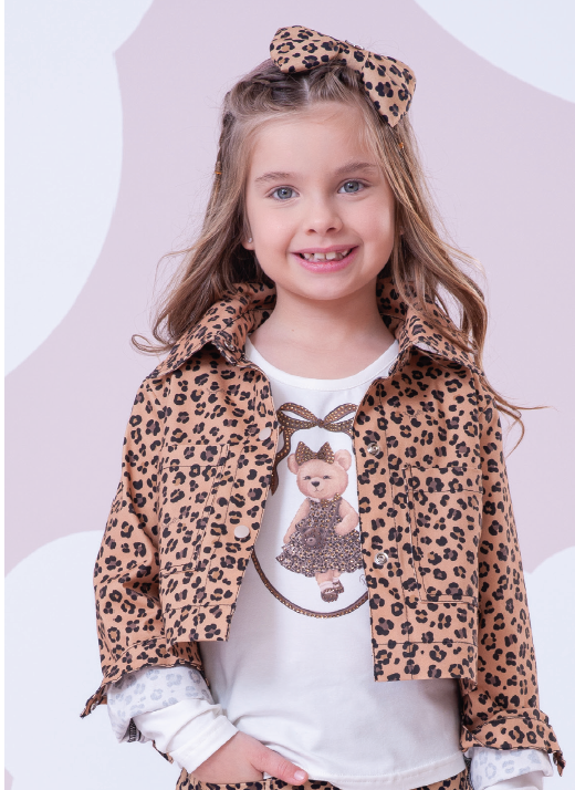 Jaqueta Infantil Sarja Oncinha - Pituchinhus