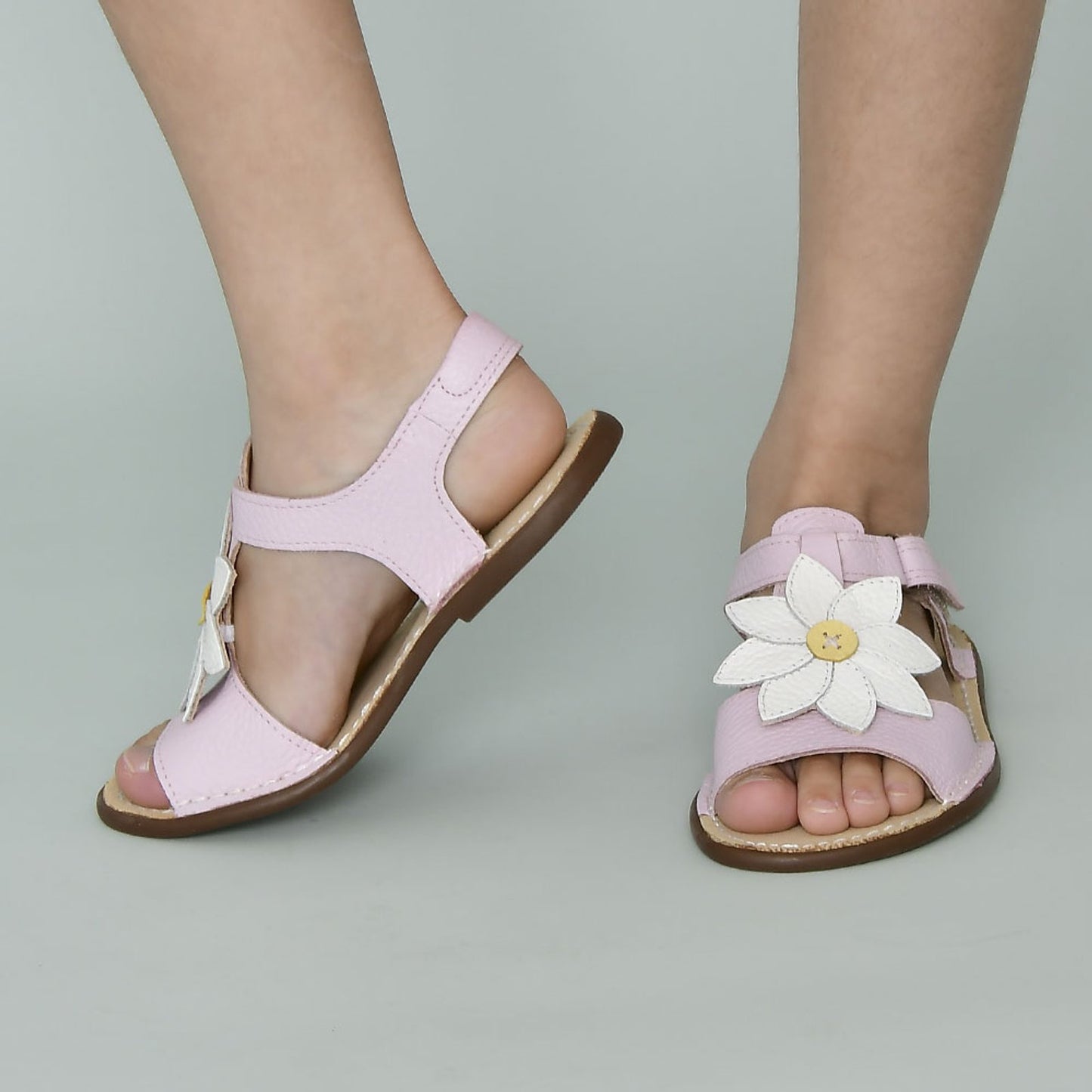Sandália Infantil Carrossel Lilac/Flor Margarida - Petit Cheval