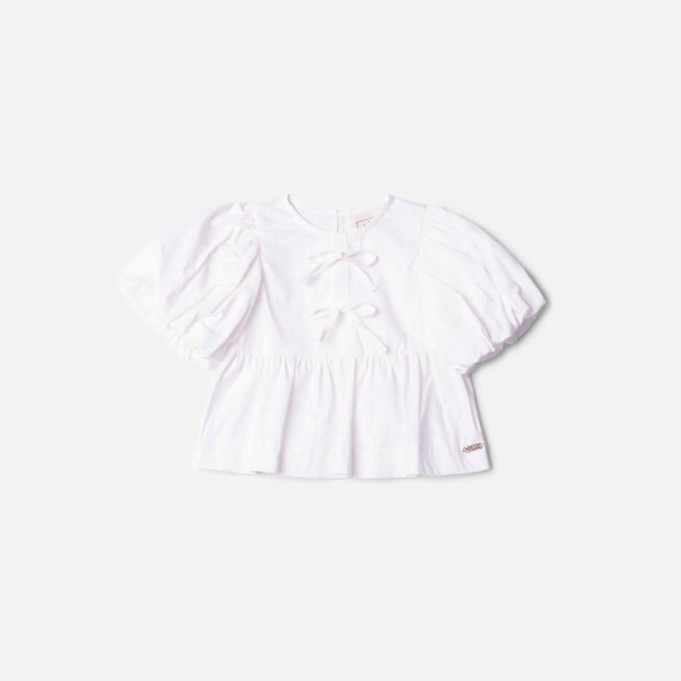 Conjunto Infantil Blusa Laços e Shorts Jeans Petit - Animê