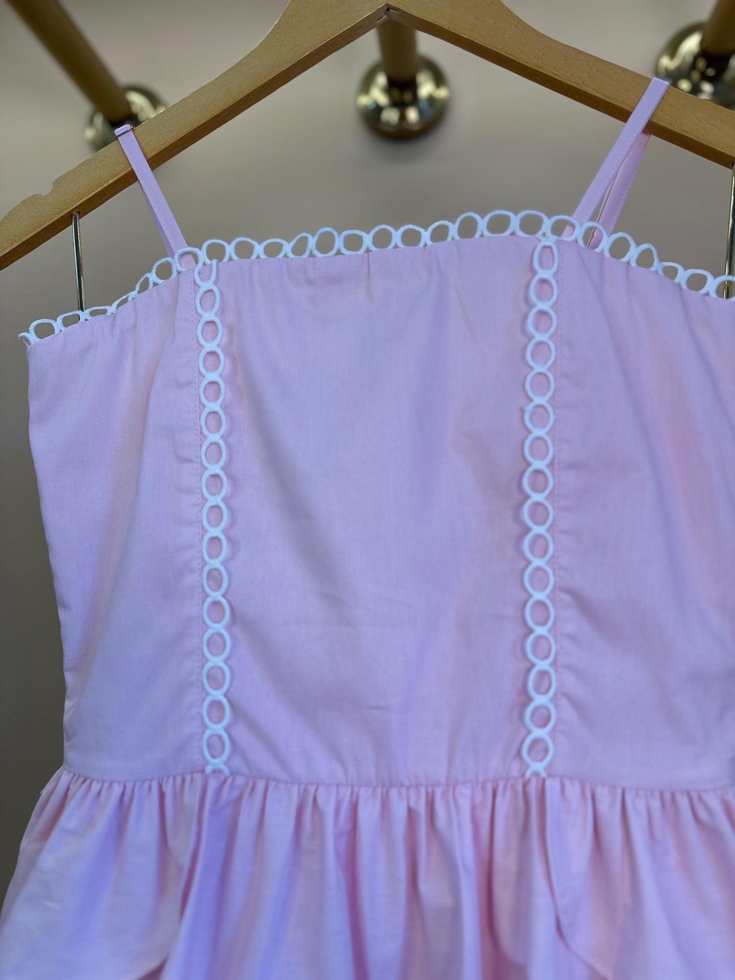 Vestido Teen Camadas Babados Rosa Claro - Two In