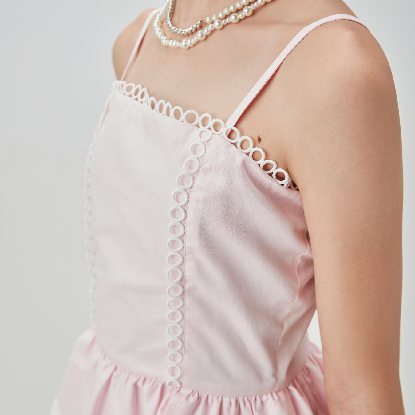 Vestido Teen Camadas Babados Rosa Claro - Two In PRÉ-VENDA