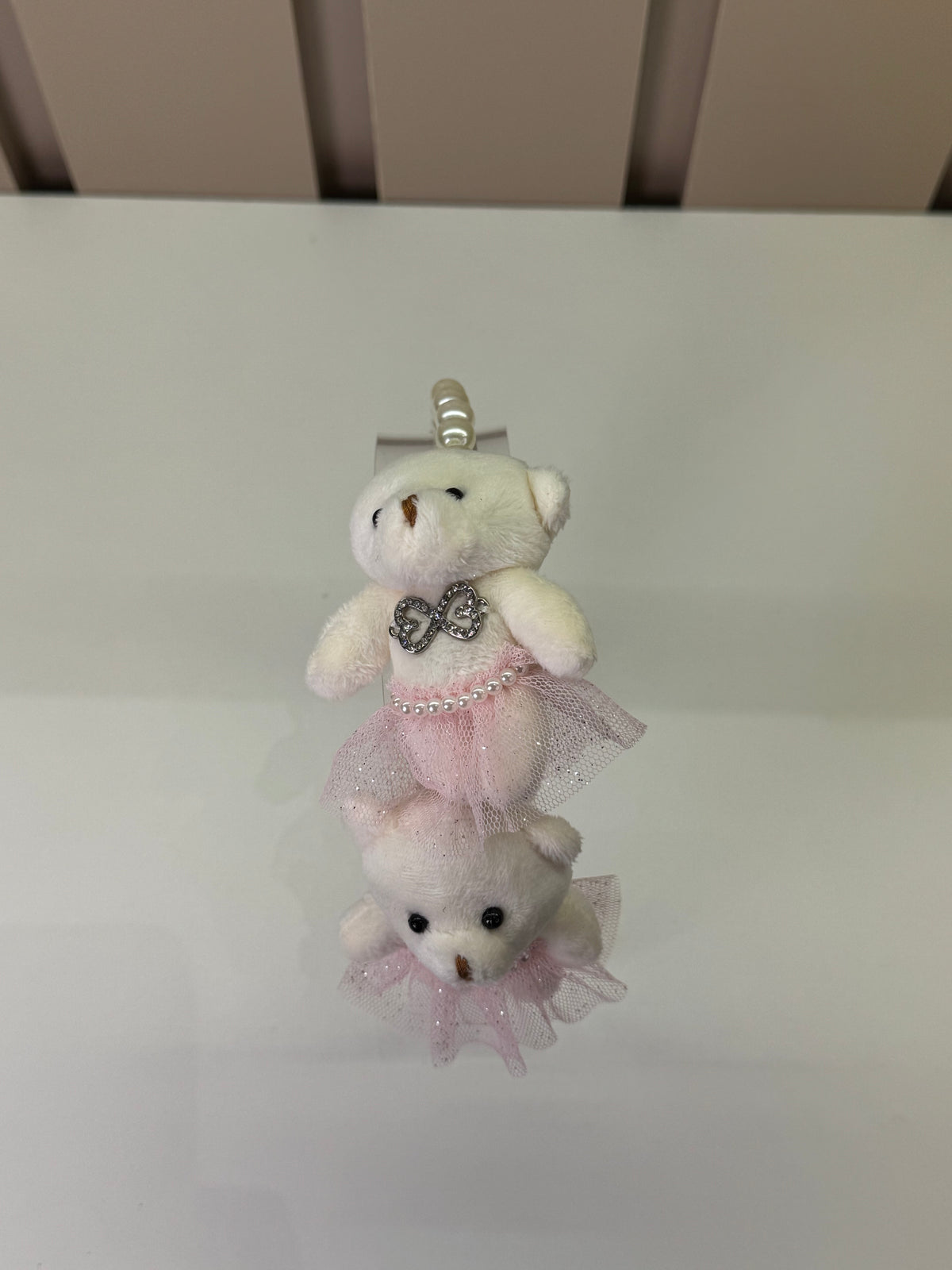 Arquinho Infantil de Ursinhas Bordado e Pérolas - Luluzinha