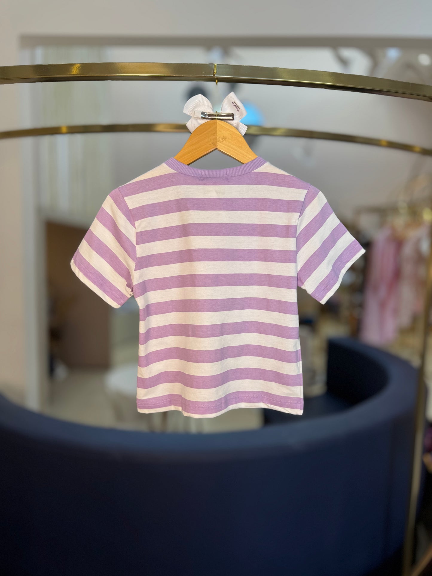 Blusa Infantil Kuromi Listrada Lilás - Momi