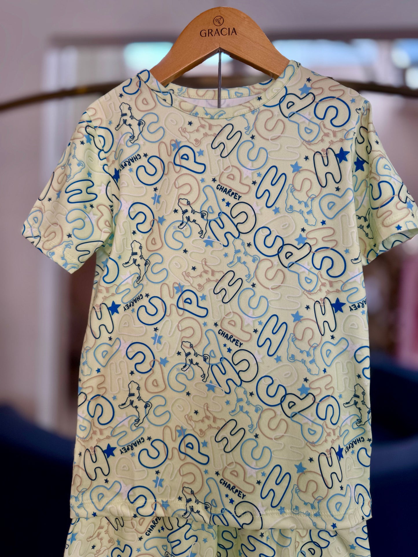 Pijama Infantil Blusa e Shorts Suede Verde - Charpey