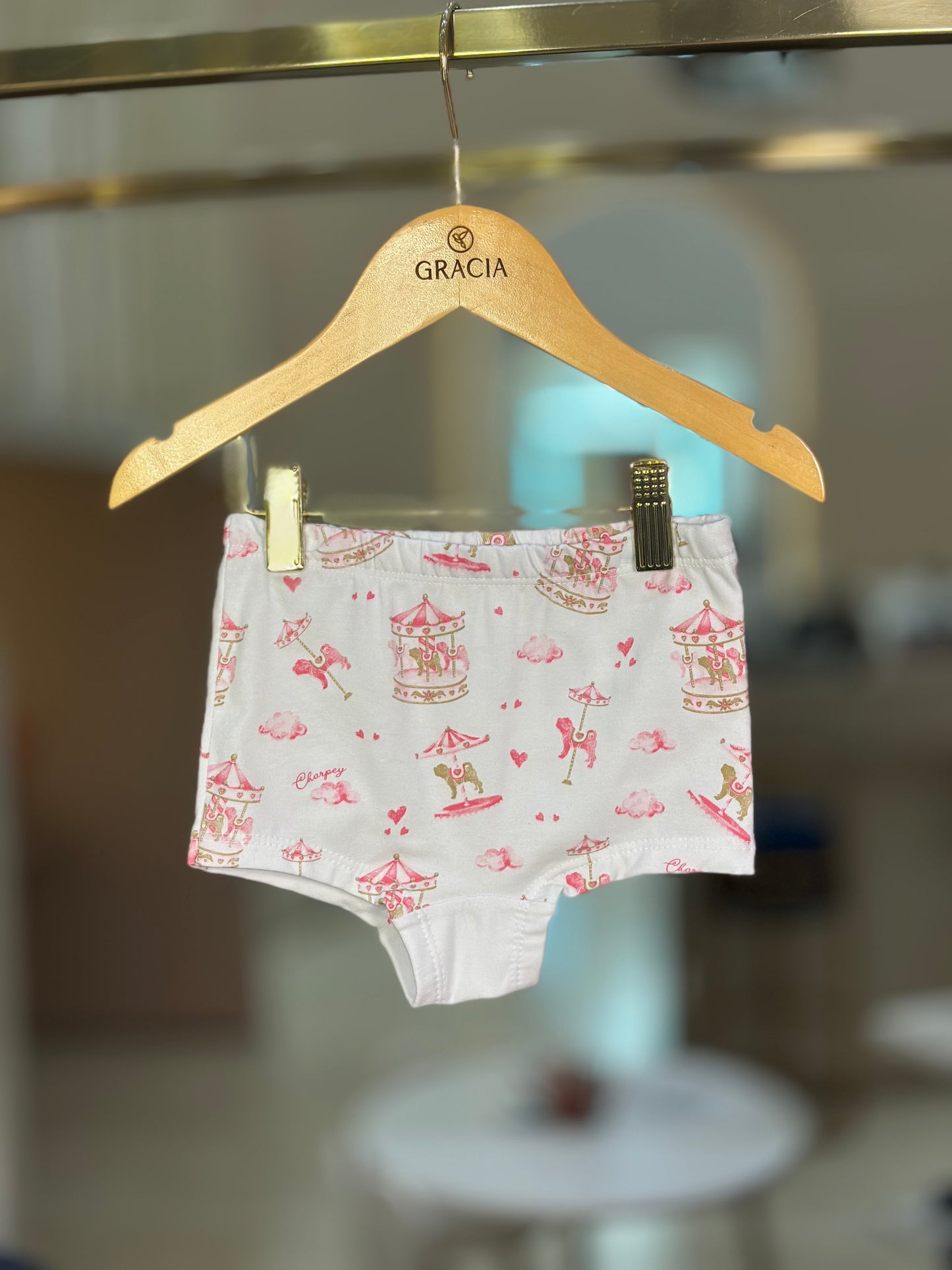 Kit Calcinhas Infantis Rosa e Princess - Charpey