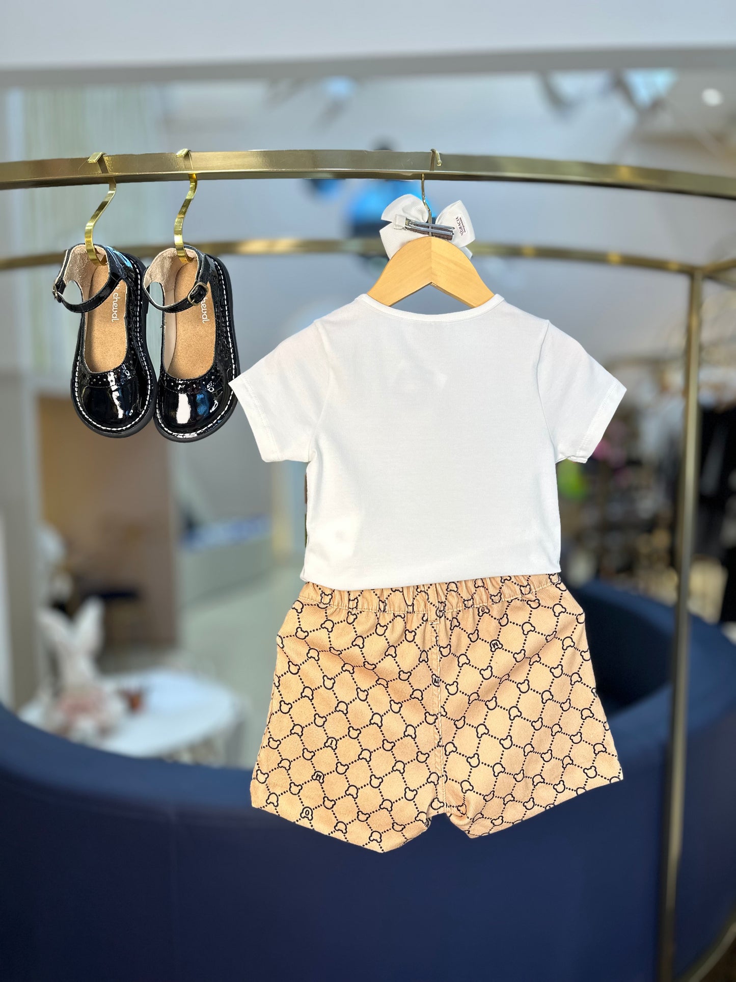 Conjunto Infantil Bear Blusa MC e Shorts - Momi