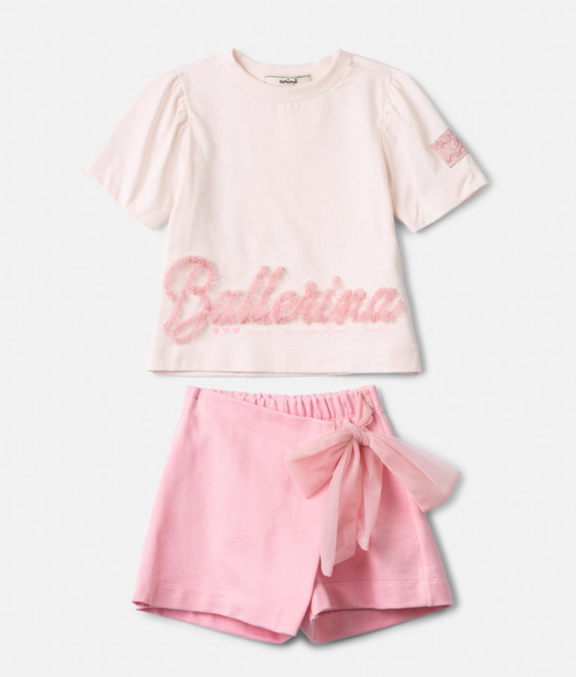 Conjunto Infantil Blusa e Shorts Ballerina - Animê